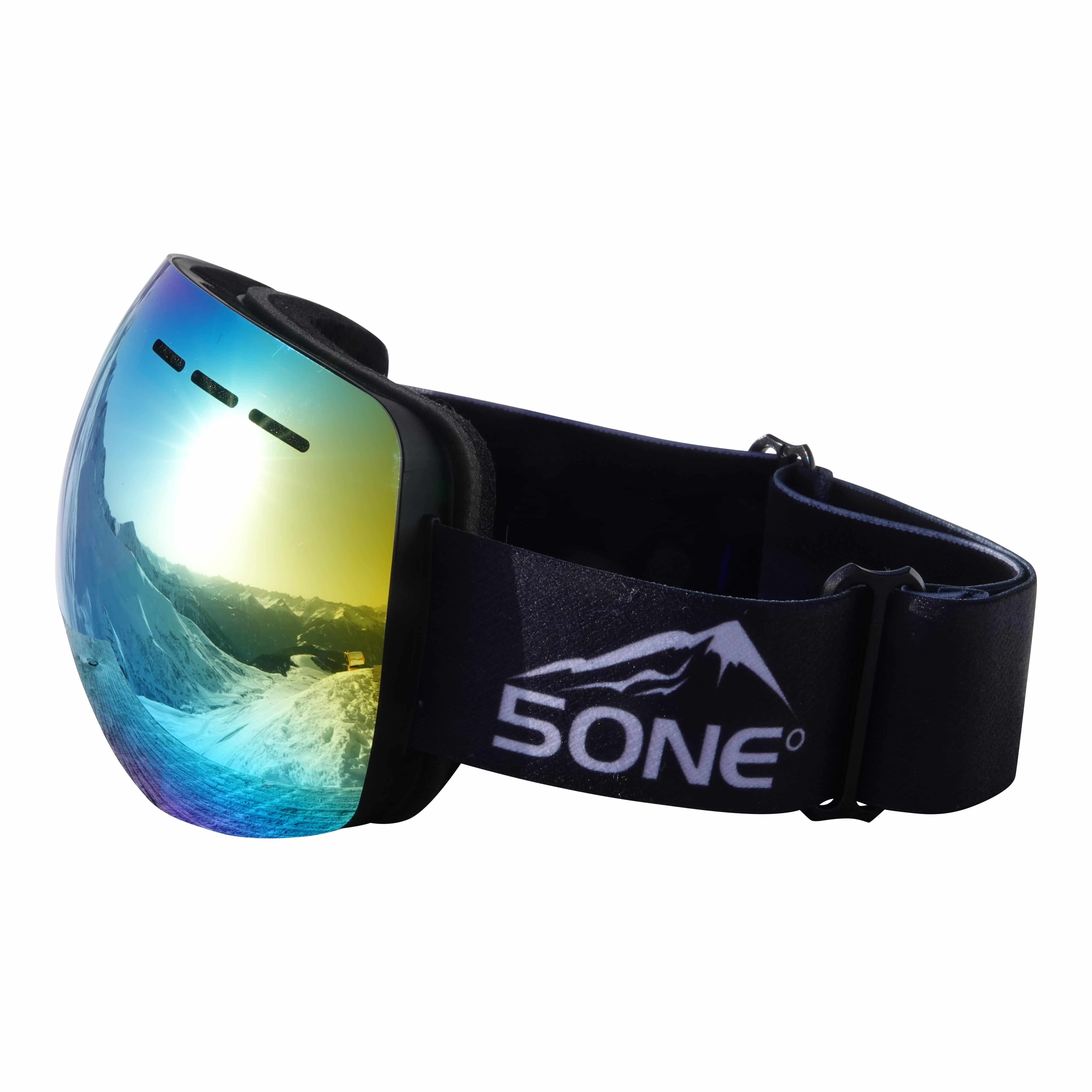 5one® Alpine 1 Gold Oil goggle / skibril - anticondens - UV protected