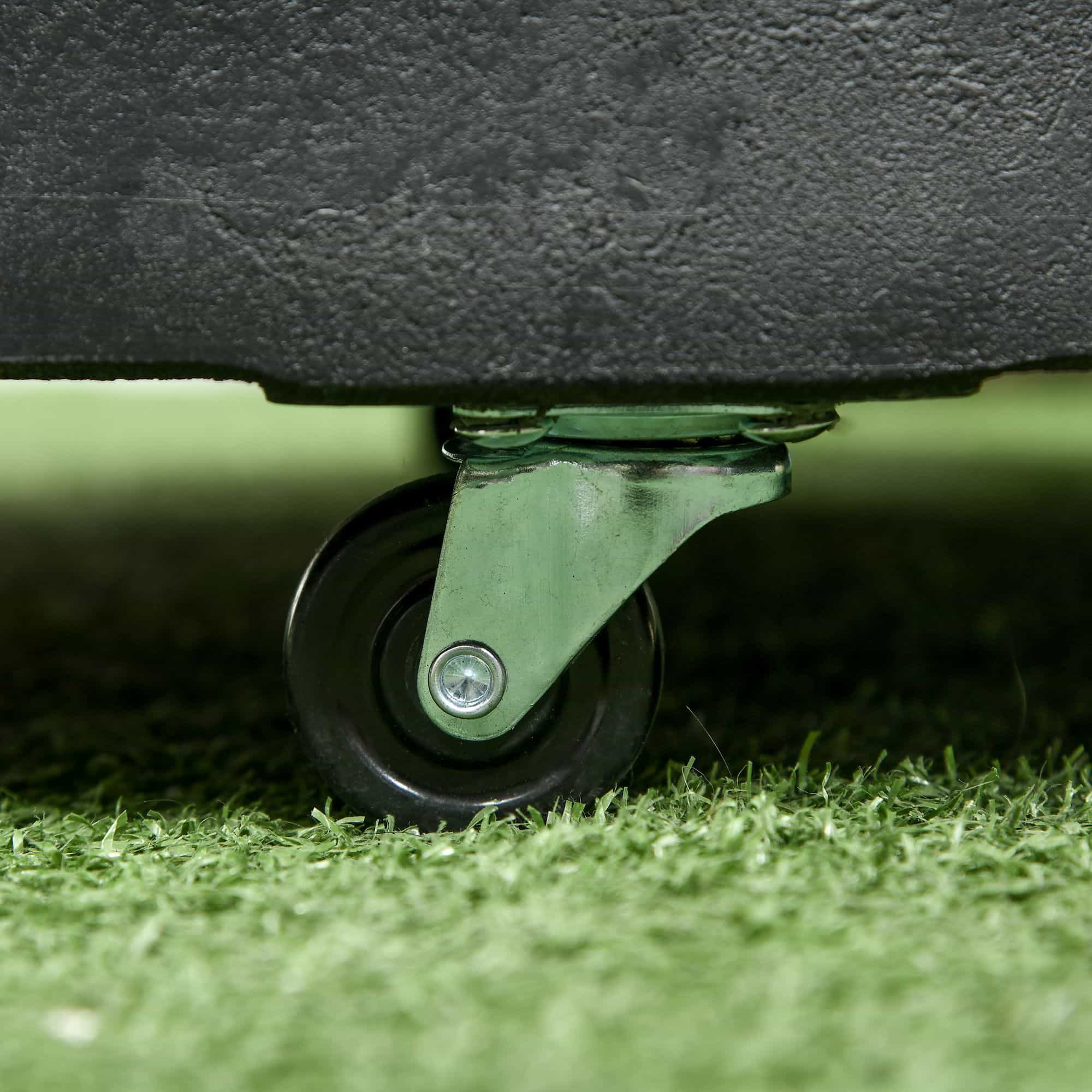 4goodz Parasolstandaard Gevuld met Cement 23.5 kg - met Wielen - 37-48 mm - Zwart