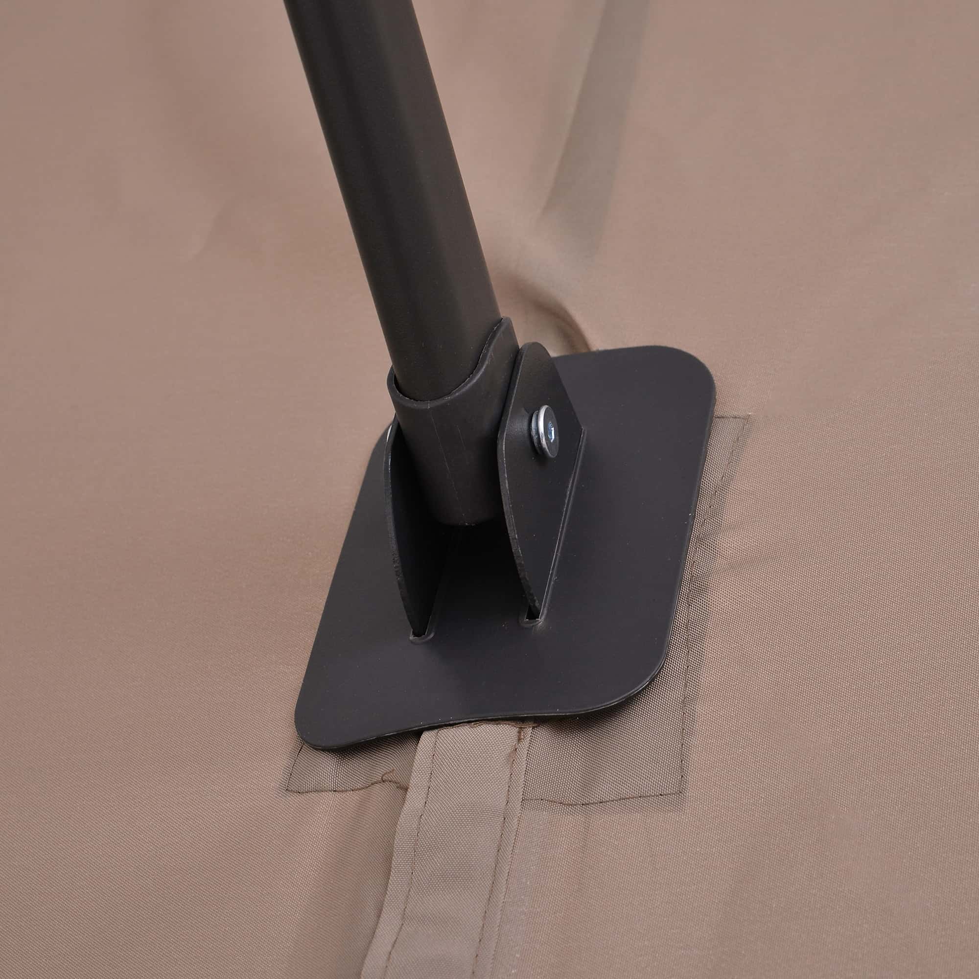 4goodz Zweefparasol XL 270x 440 cm - Taupe 4goodz Zweefparasol XL 270x 440 cm - Taupe