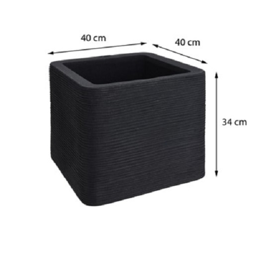 4gardenz® 3-delige vierkante plantenbakken set - 50/40/30cm nestelbaar