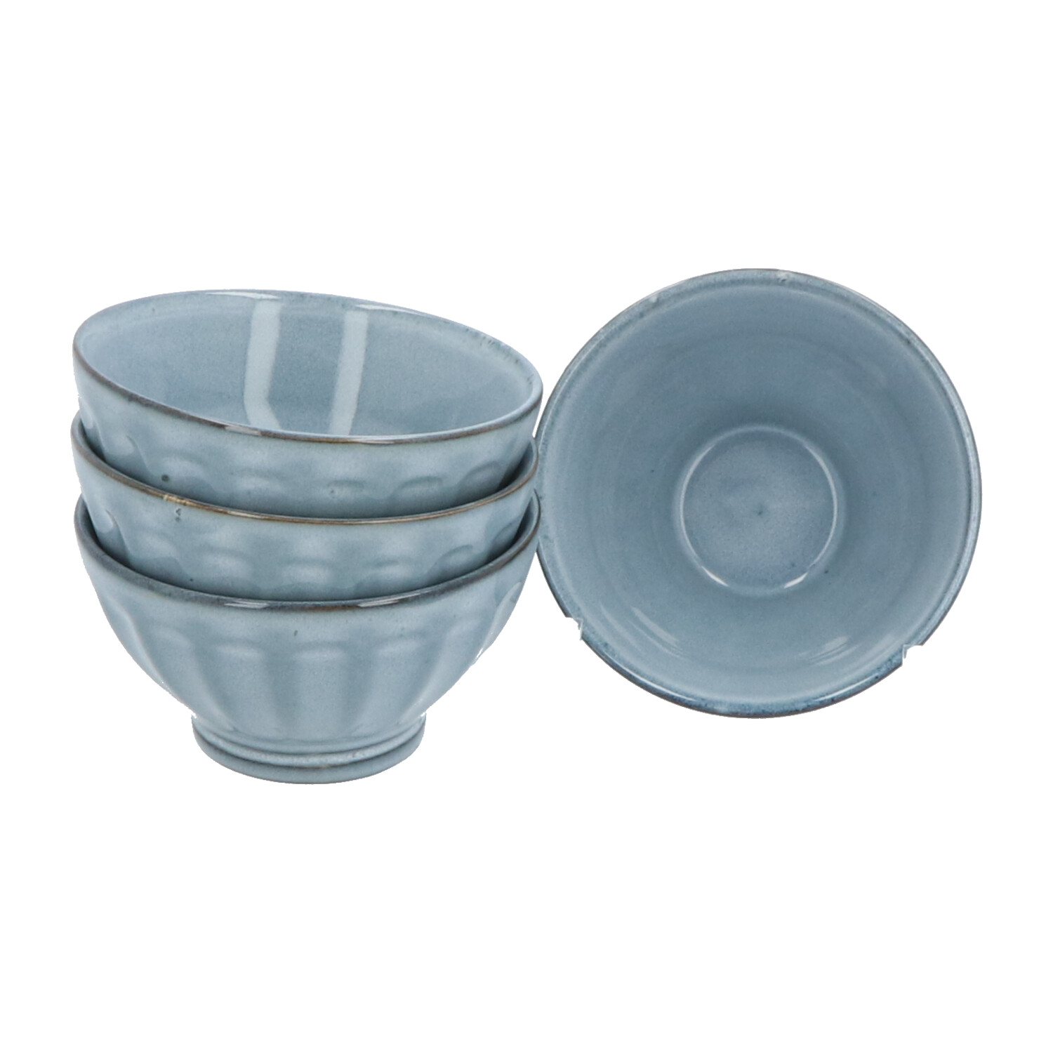 4goodz set 16 delig Aardewerk - 4 persoons - Blauw