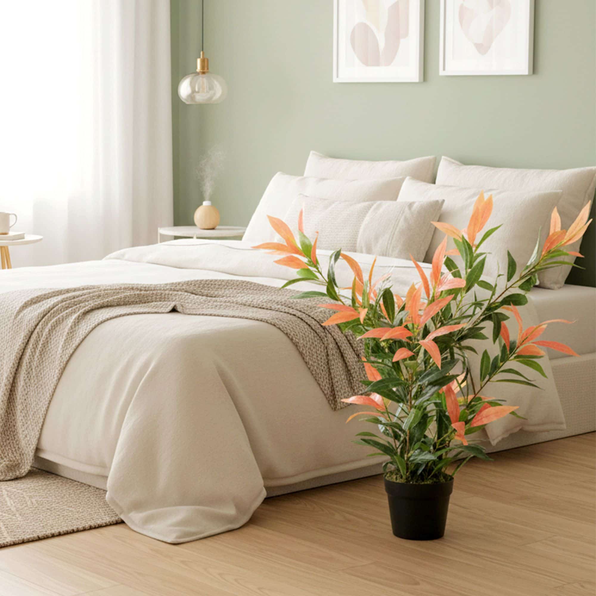 Kunstplant Glansmispel Photinia met 300 bladeren 90 cm Kunstplant Glansmispel Photinia met 300 bladeren 90 cm