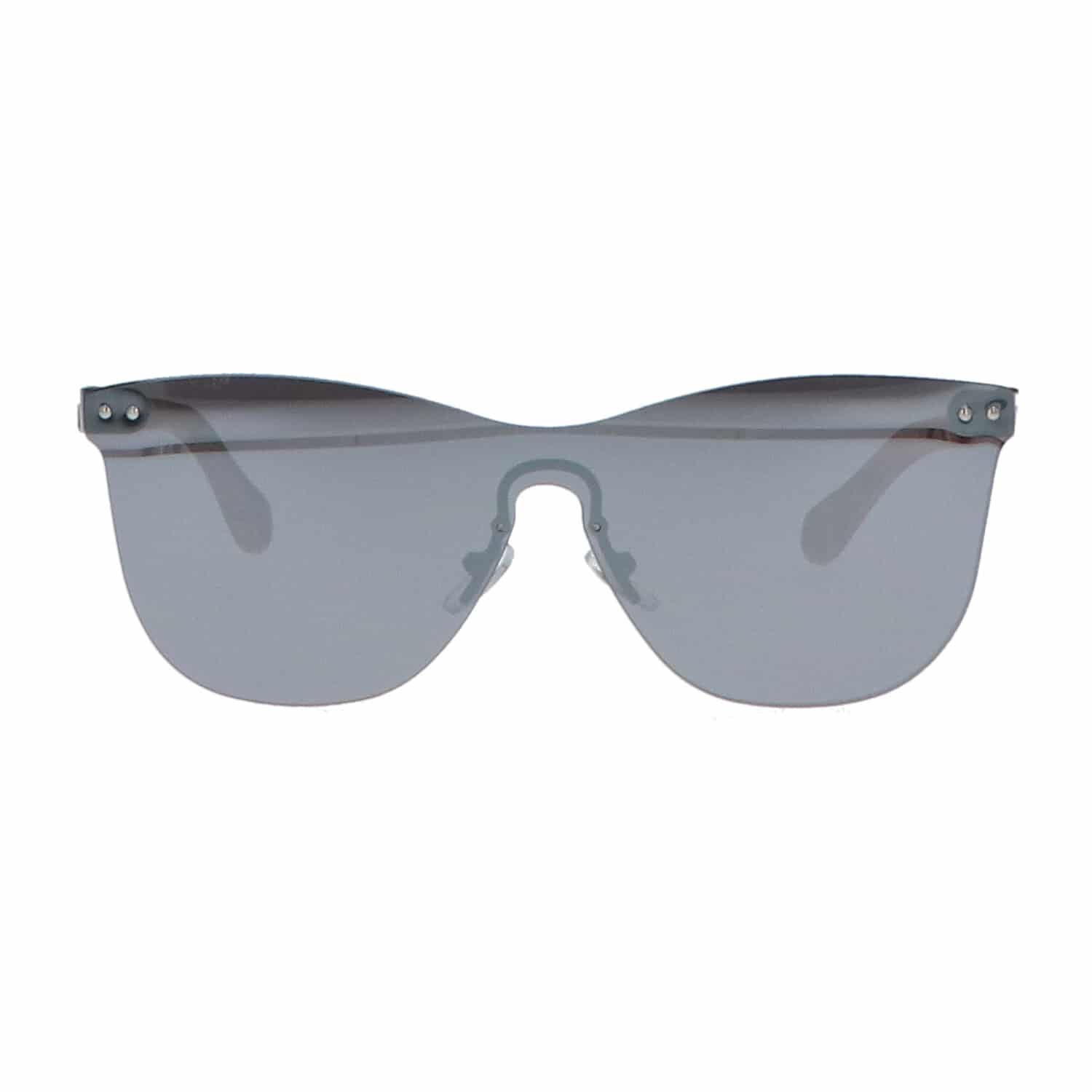 5one® Cyprus Flat Grey - Houten Zonnebril met Zilveren Spiegellens