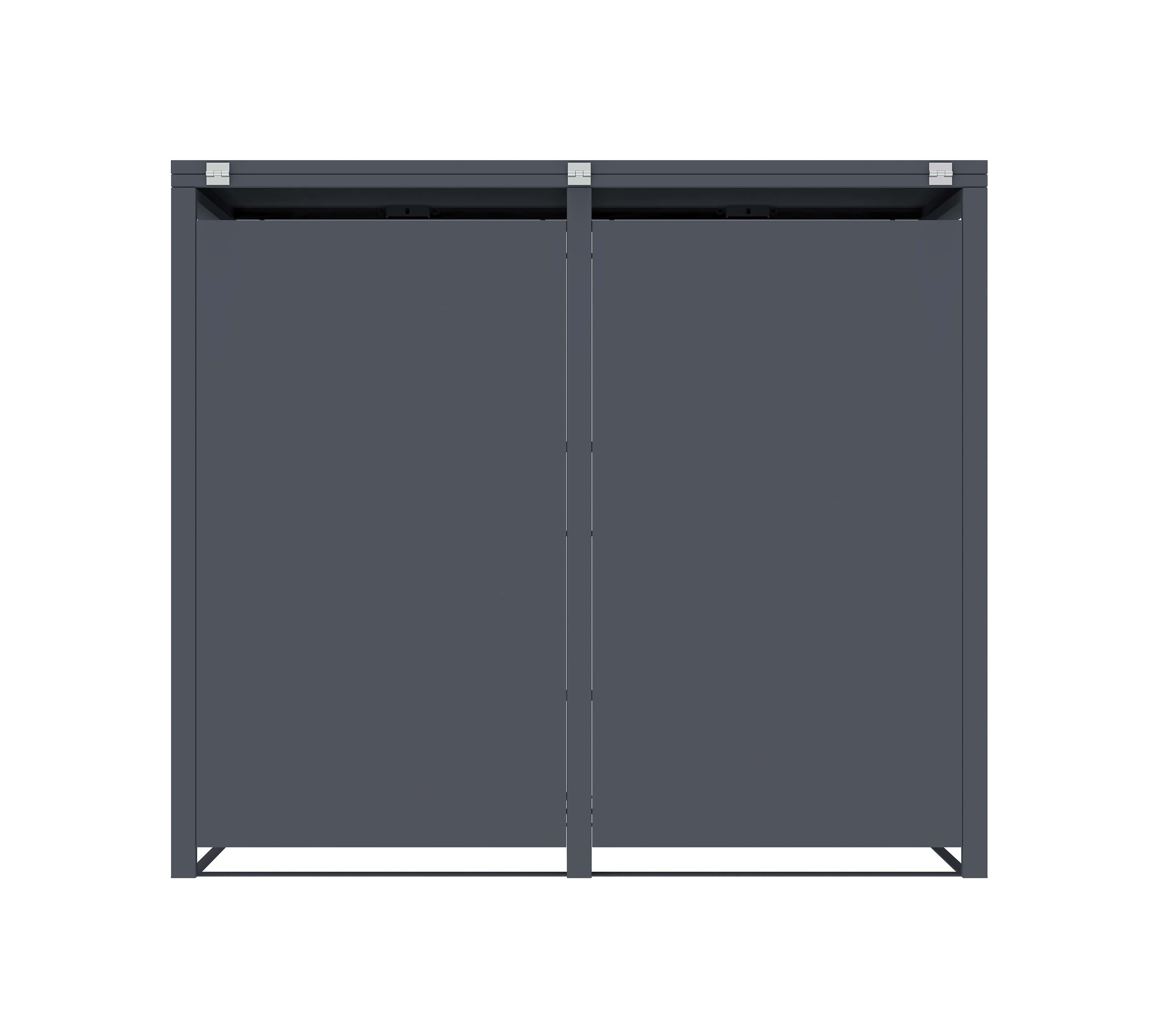 Westmann Pedura-2 Metalen Containerombouw met Pedaal bediening - 2 kliko's - Antraciet