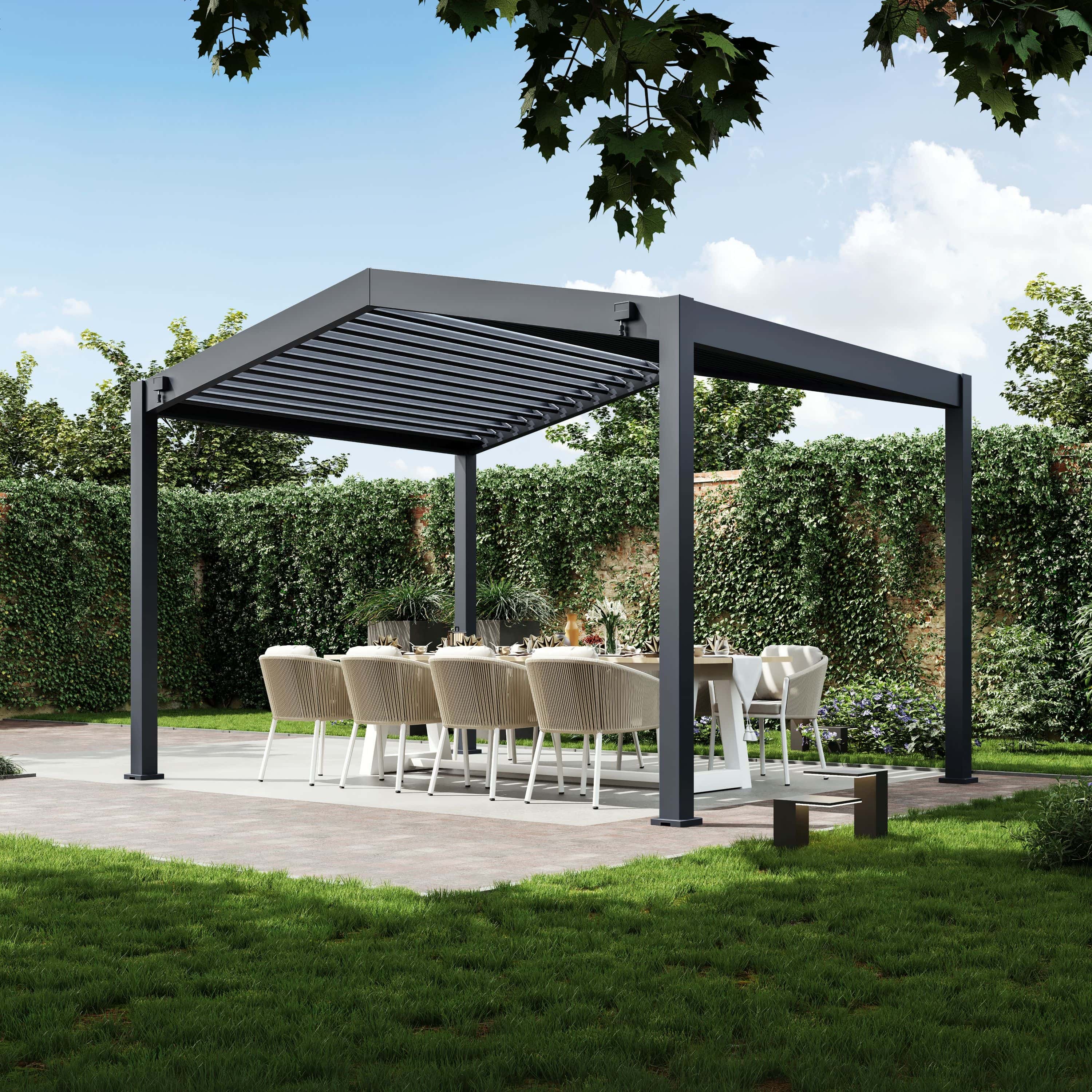 Paragon Outdoor Aluminium Pergola Lamellendak - 3x4 meter