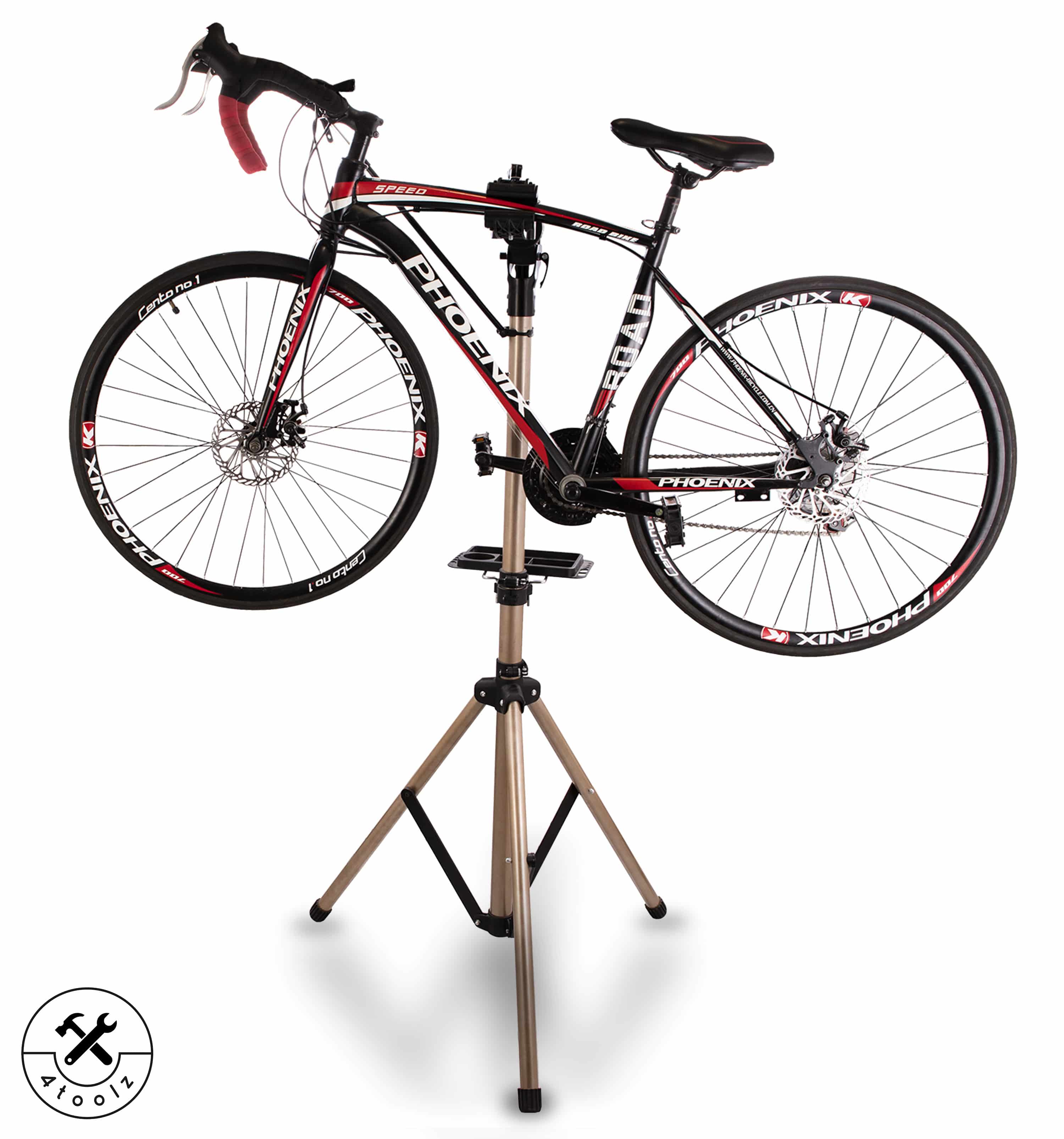 4toolz® Aluminium PRO Fiets Reparatiestandaard - fiets montagestandaard 360 graden Draaibaar