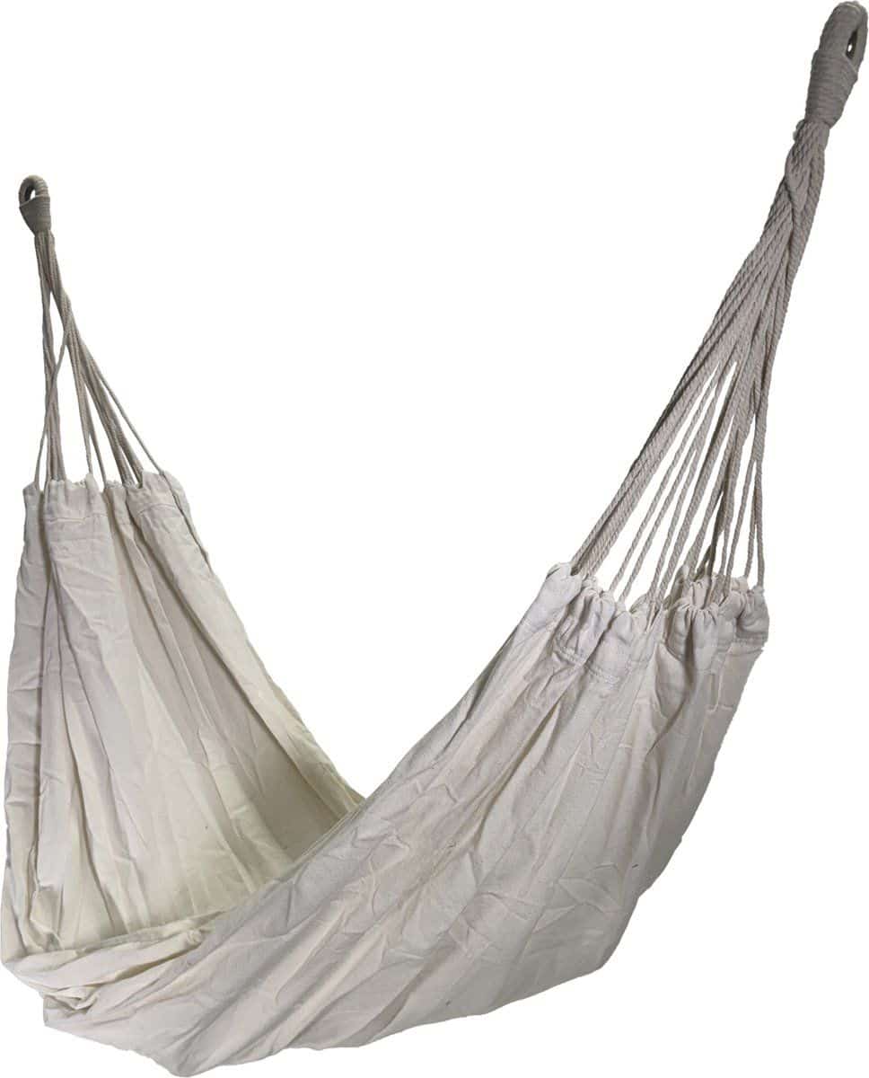 4gardenz® Beach Hangmat Polykatoen 320x150 cm -- Comfortabel &amp; Sterk - Crème