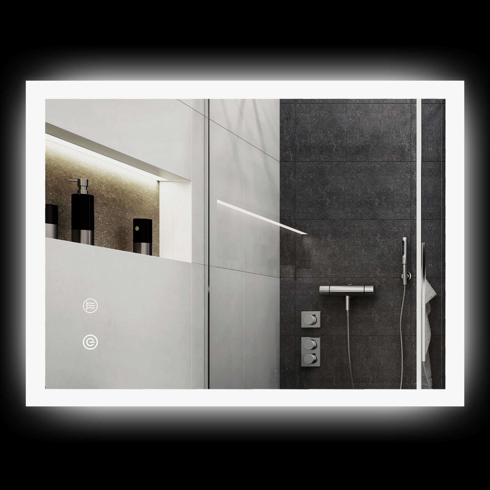 4goodz Badkamerspiegel 80x60 cm LED met Touchbediening 3 Lichtniveaus