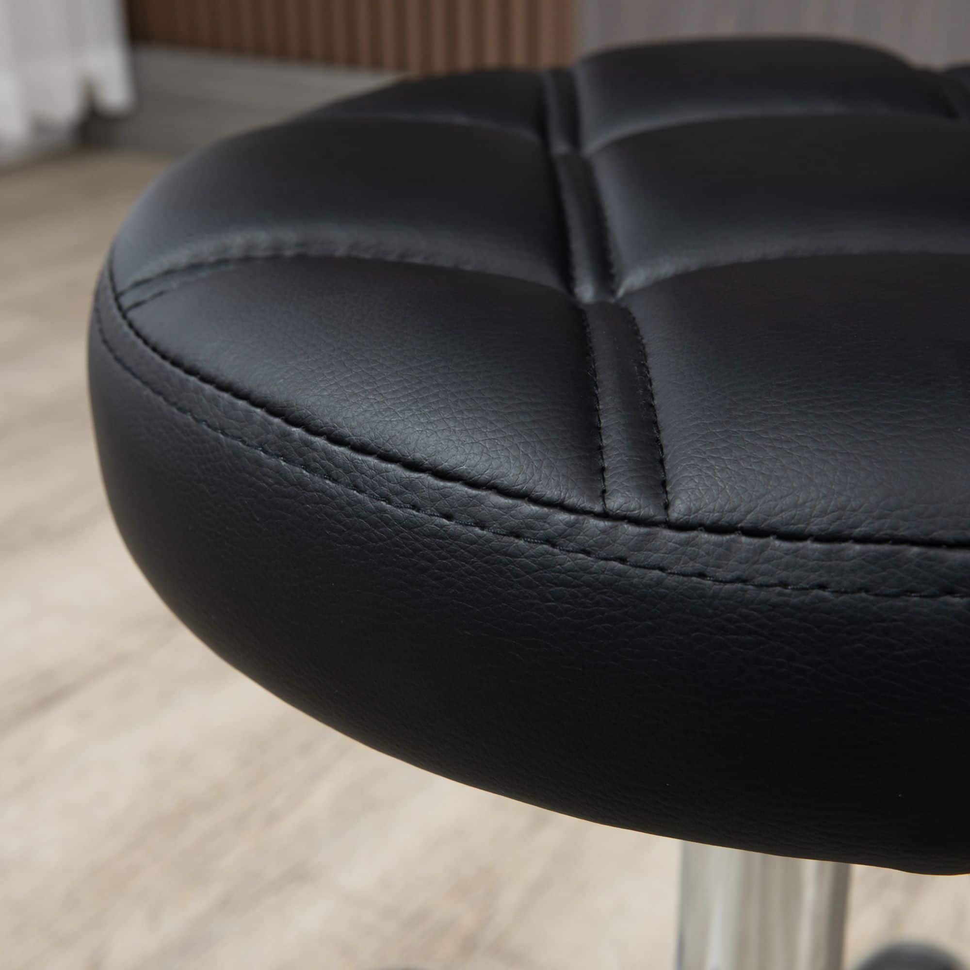 2 stuks Ergonomische Rolkruk Hoogte Verstelbaar 51-67cm - Zwart