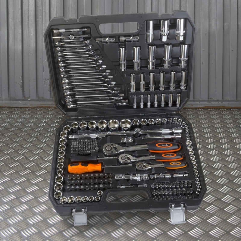 Hanse Werkzeuge® 215 delige doppenset/steeksleutelset/ratelset XL