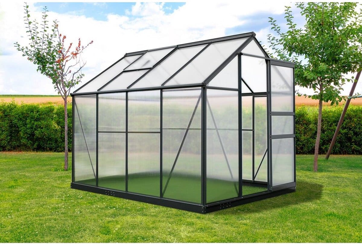 Westmann Aluminium kas Flora 68 | Antraciet | 252x192x201cm