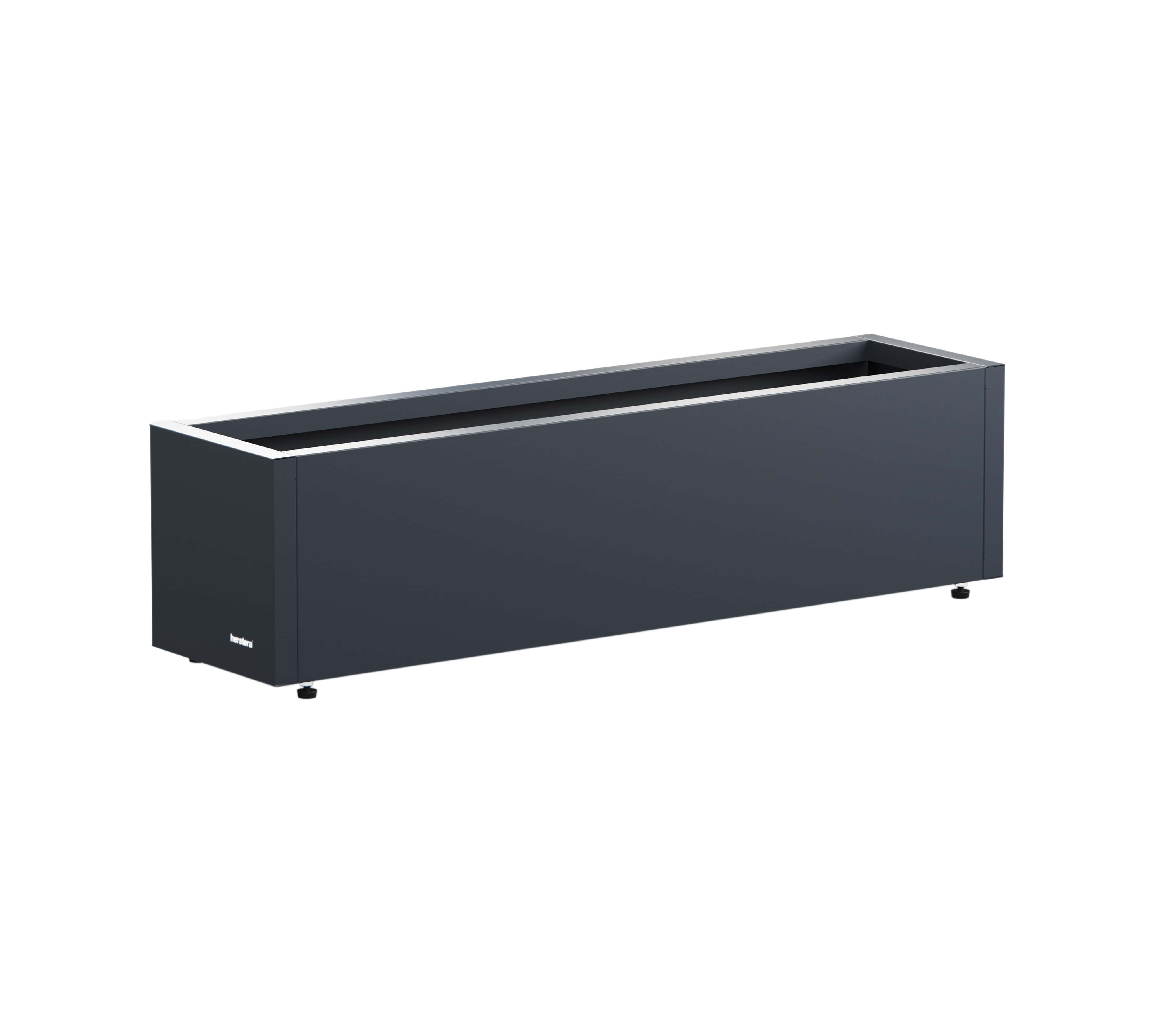 Herstera Garden Balcony L - Plantenbak Staal 100x25x25 cm - Antraciet