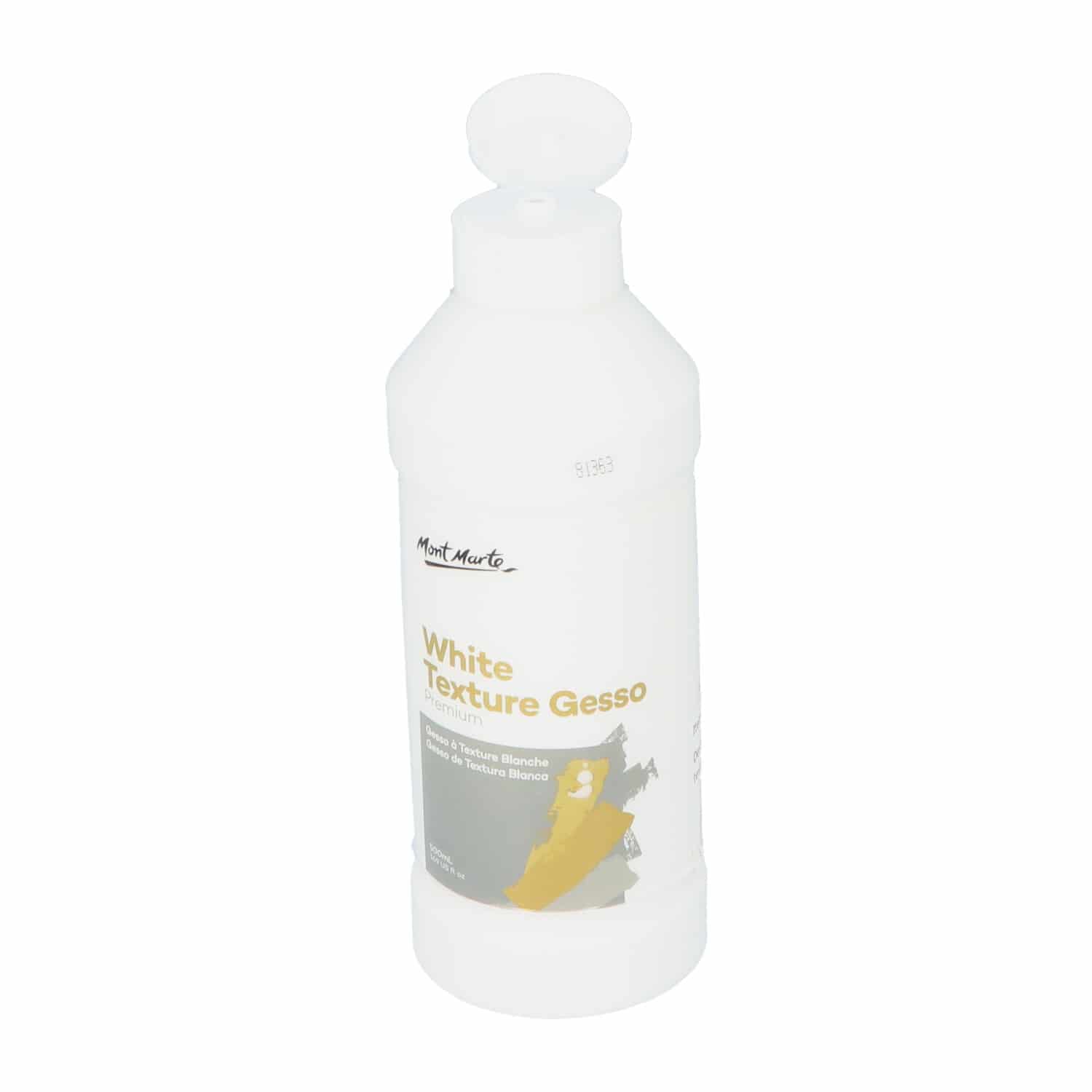 Mont Marte® Witte textuur Gesso 500 ml - Waterbasis Primer