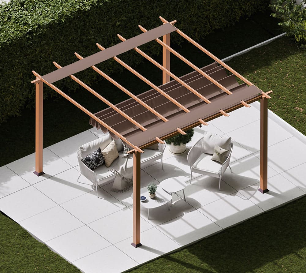 Paragon Outdoor Aluminium Paviljoen - Pergola - 350x350x235 cm