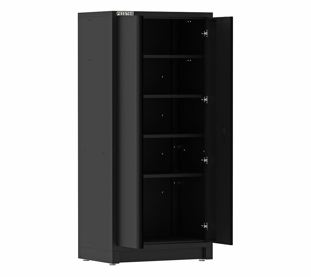 Feistos Blackline Gereedschapskast Hoog 200 cm Dubbele deur - Zwart Feistos Blackline Gereedschapskast Hoog 200 cm Dubbele deur - Zwart
