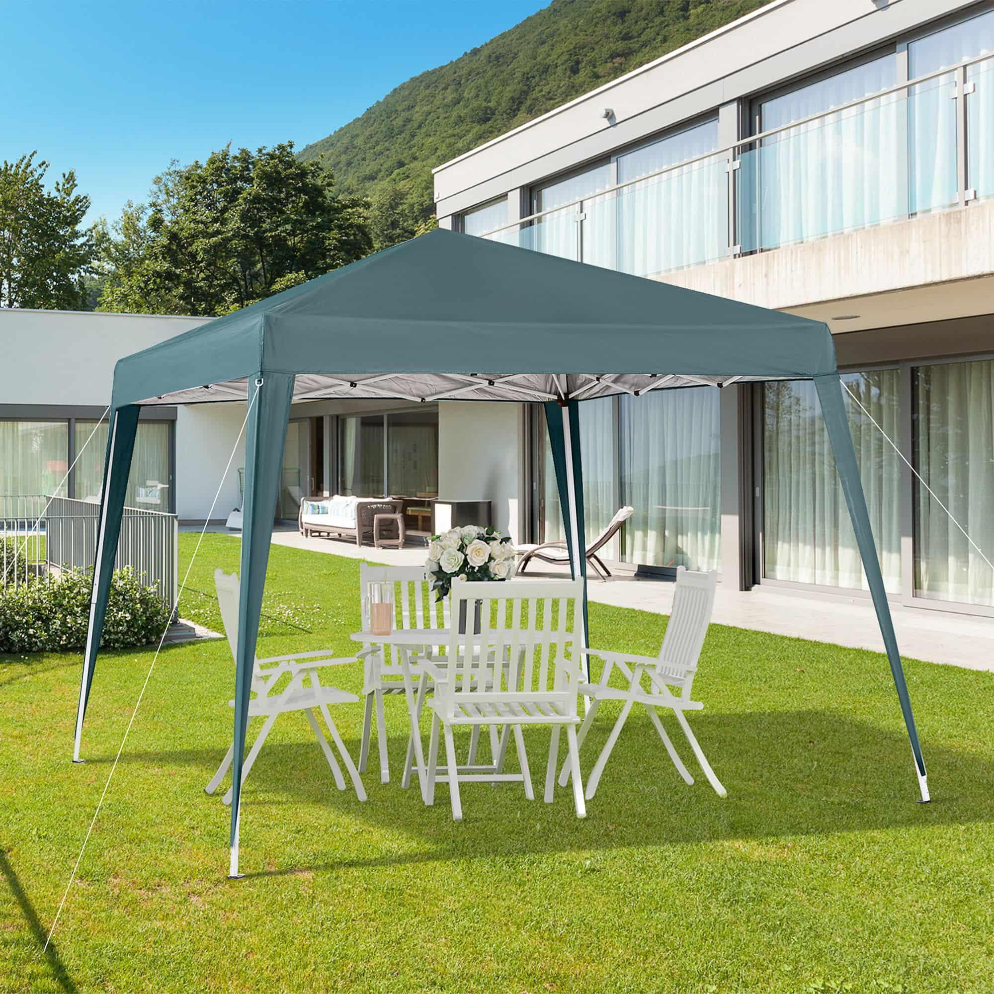 4goodz Opvouwbare Partytent 240x240 cm met Haringen - Groen