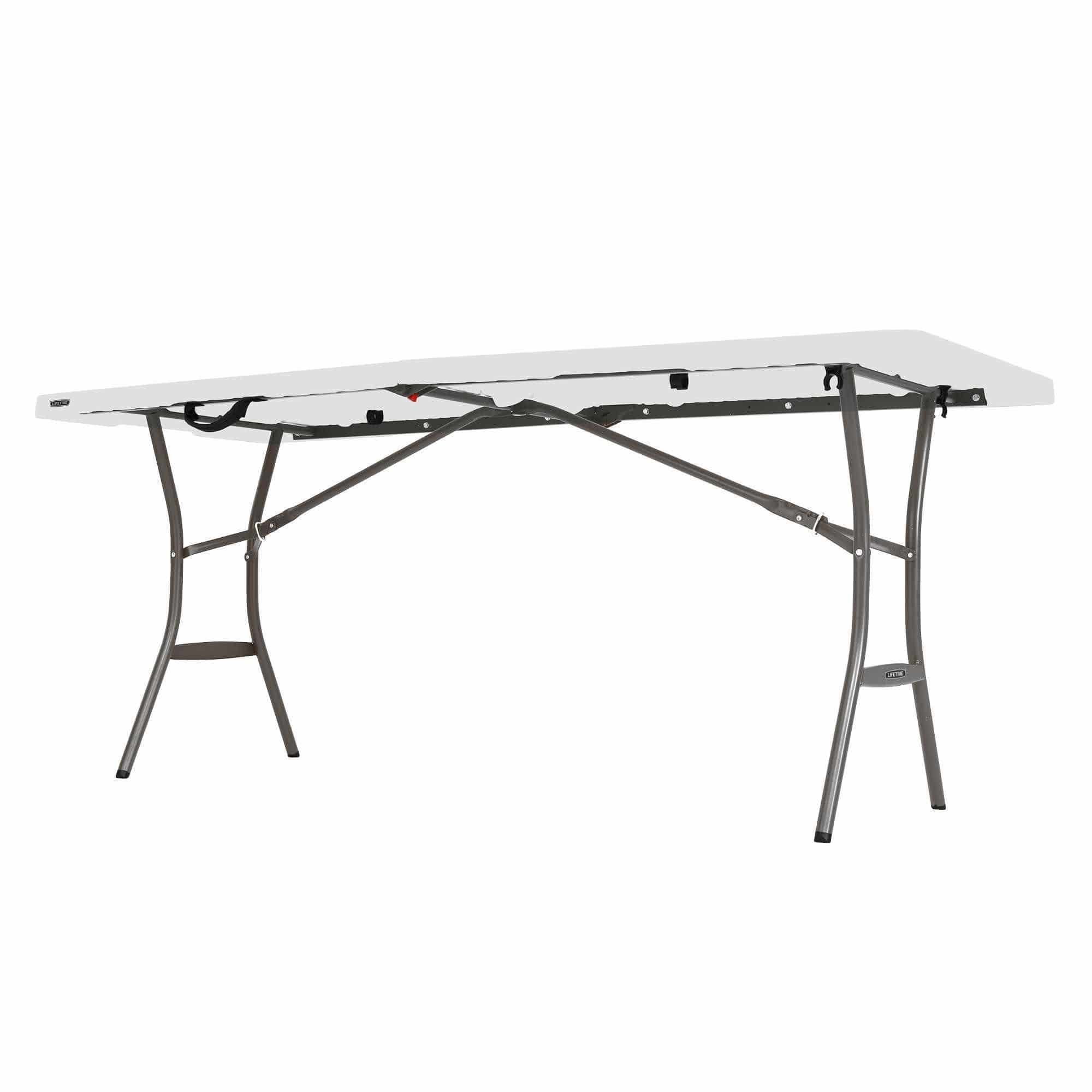 Lifetime® Kunststof Tafel Opvouwbaar - Campingtafel Light Commercial - 182x76x74cm - Wit