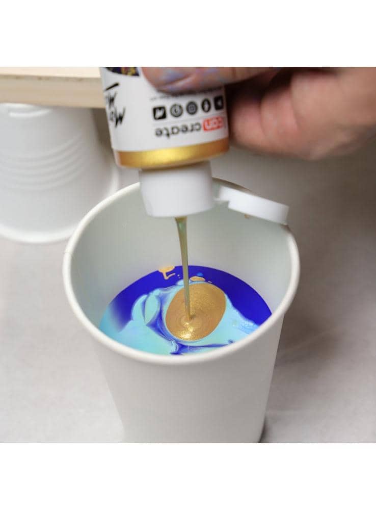 Mont Marte® Pouring Paint Golden Beach - set 4x giet acrylverf 120ML
