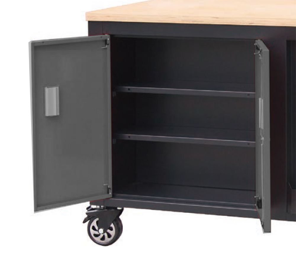 FEISTOS Hektor Mobiele werkbank - 114x73x89 cm - Zwart