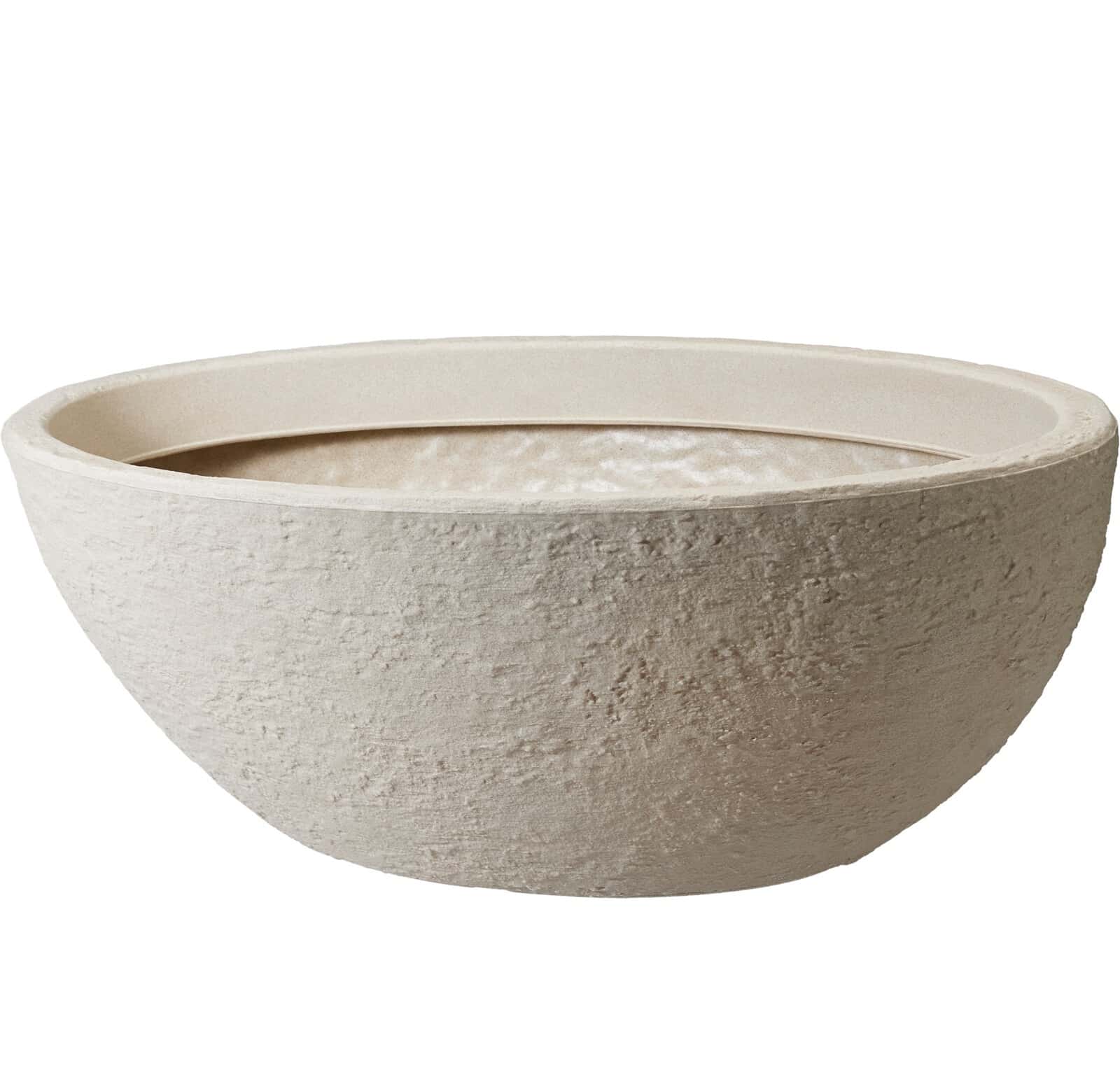4gardenz® Stone Plantenbak Ovaal - 69x39x29 cm - Crème