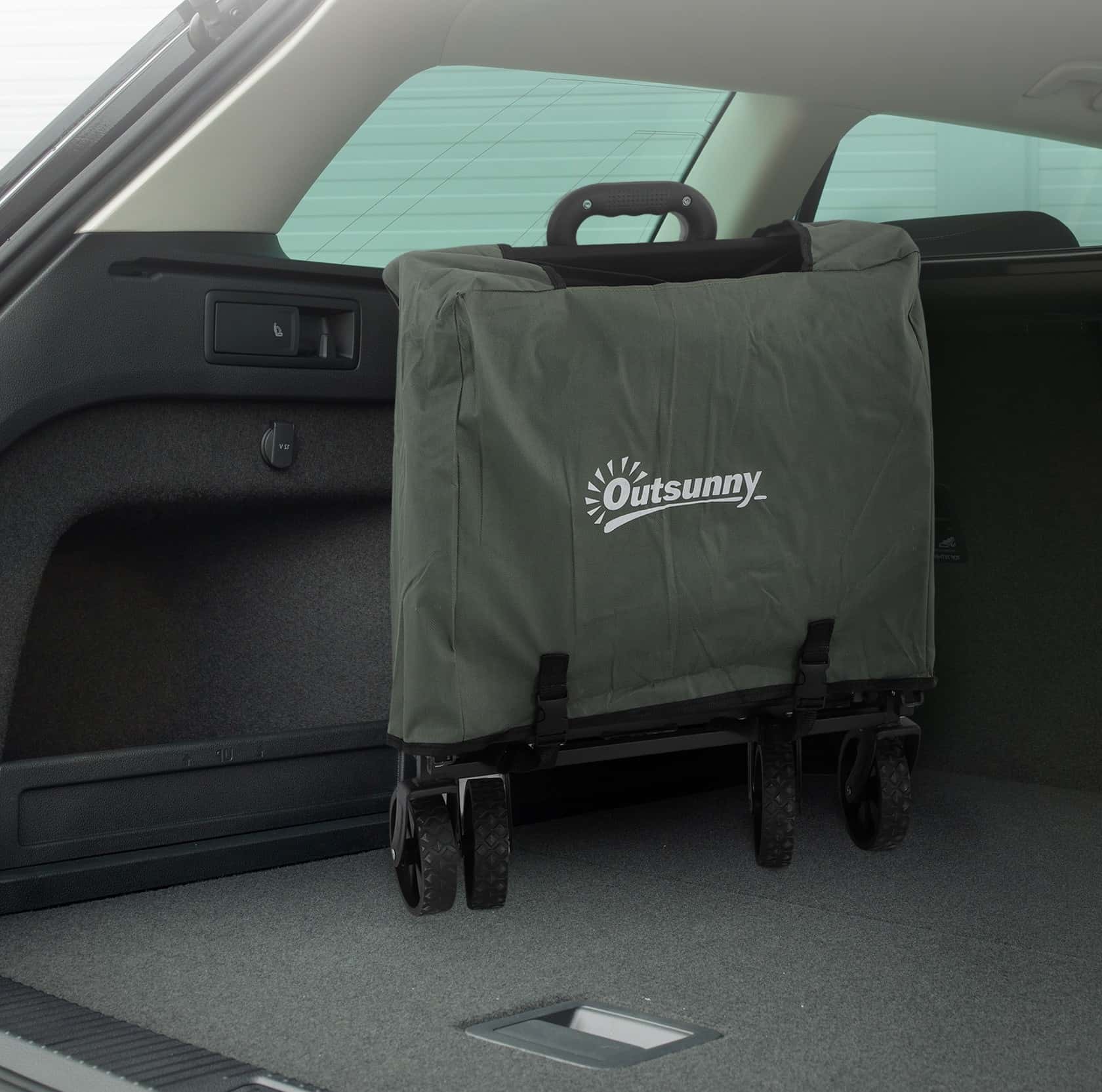 4goodz Bolderkar 72 liter draagvermogen 90 kg - opvouwbaar - met afneembare hoes - groen