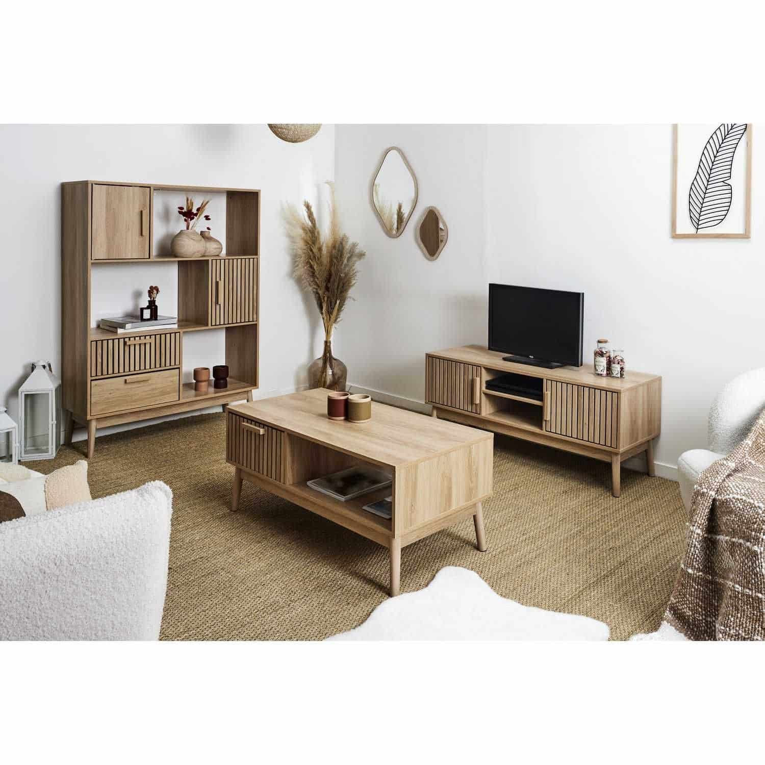 4goodz TV-Meubel Klaus - 48x117x40 cm - Bruin