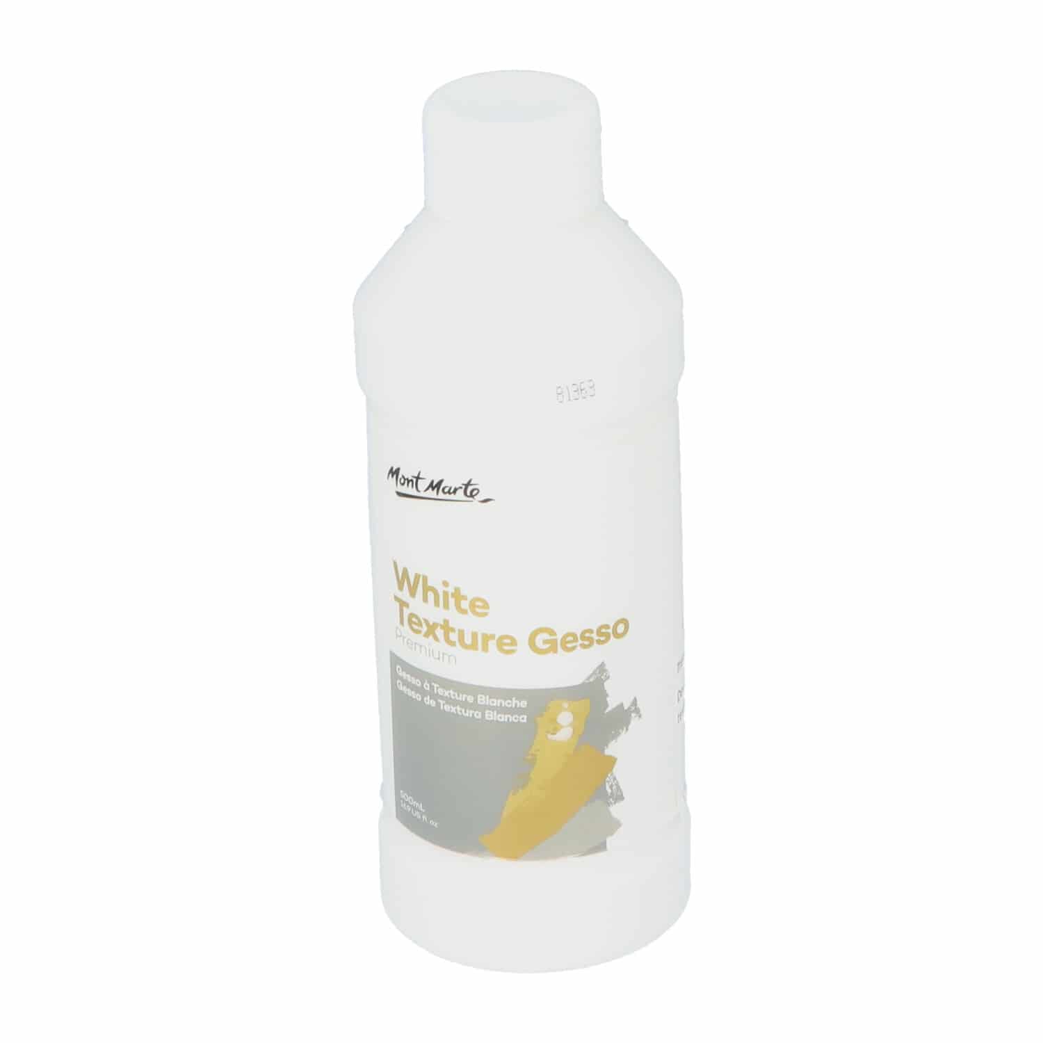 Mont Marte® Witte textuur Gesso 500 ml - Waterbasis Primer