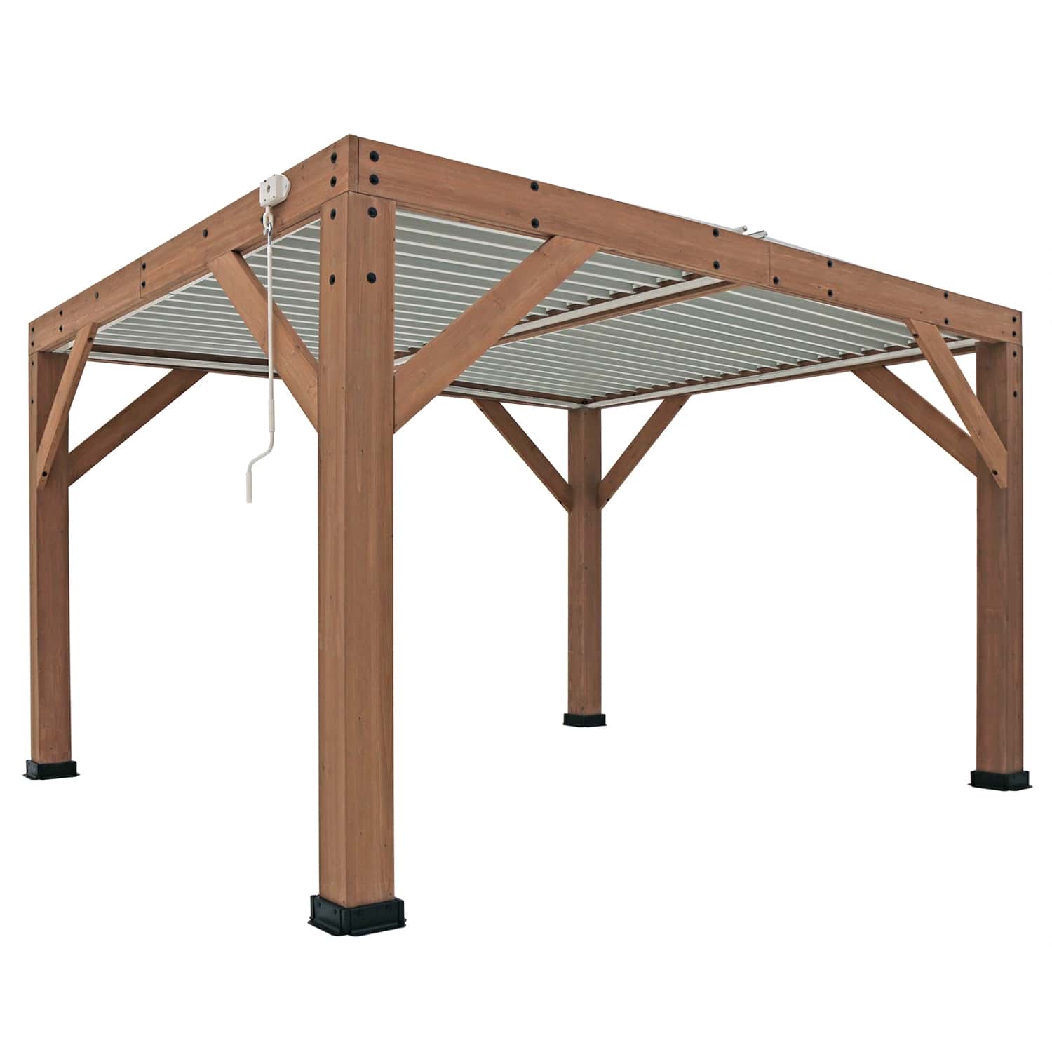 Westmann Cederhouten prieel Pergola met lamellendak Karl 396x335 cm