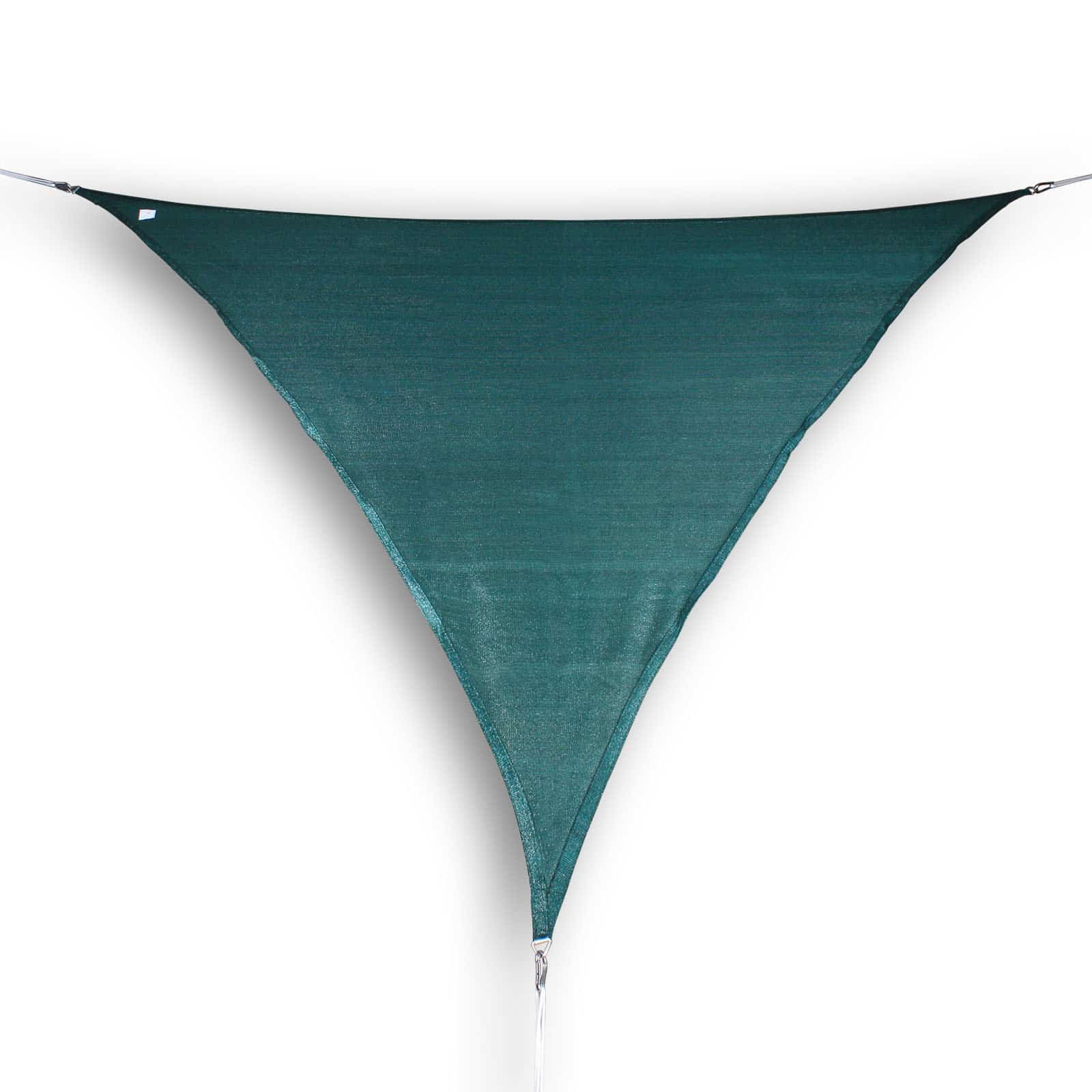 hanSe® Schaduwdoek Driehoek Waterdoorlatend 3x3x3 m - zonnedoek Groen