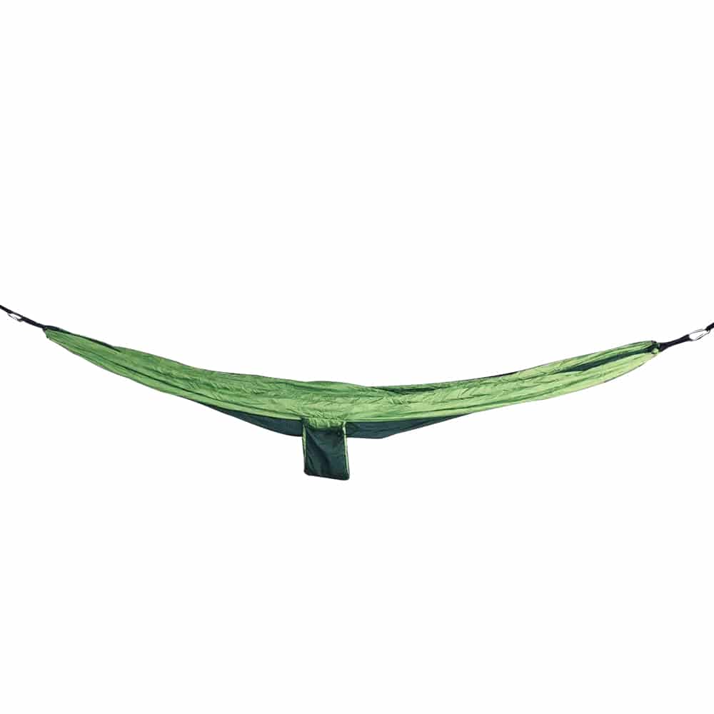 4gardenz Nylon Hangmat Groen 270x150 cm met ophangset - max. 200 kg