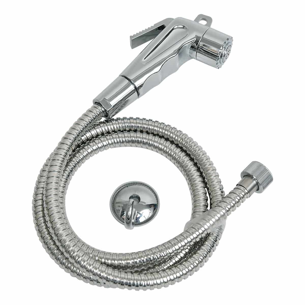 4goodz Bidetset met slang een Zuignap Ophanghaak - Chroom