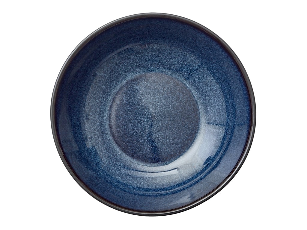 Bitz® 11193 - 6 stuks Pastaborden/diepe borden Ø 20 cm - Zwart/Blauw
