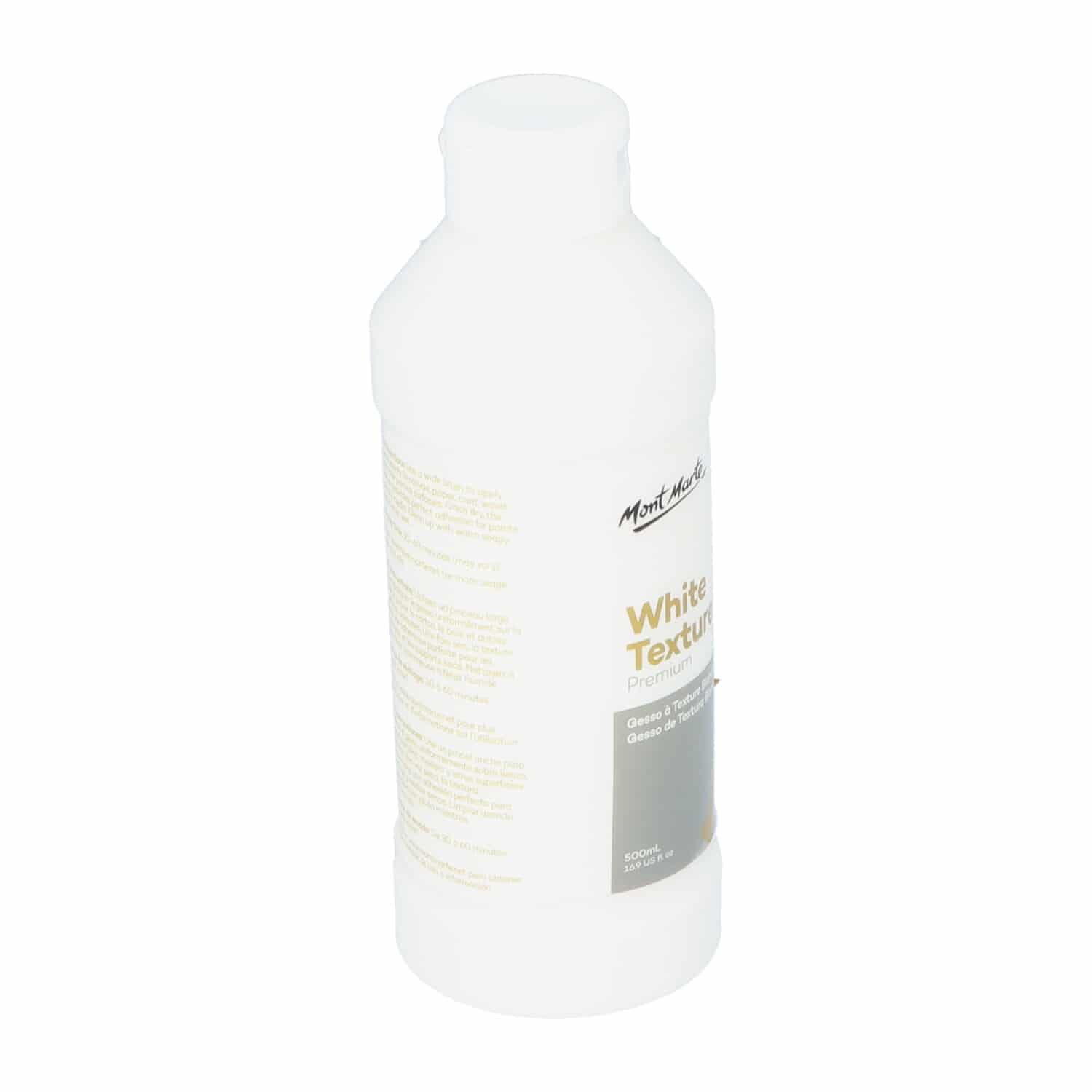 Mont Marte® Witte textuur Gesso 500 ml - Waterbasis Primer