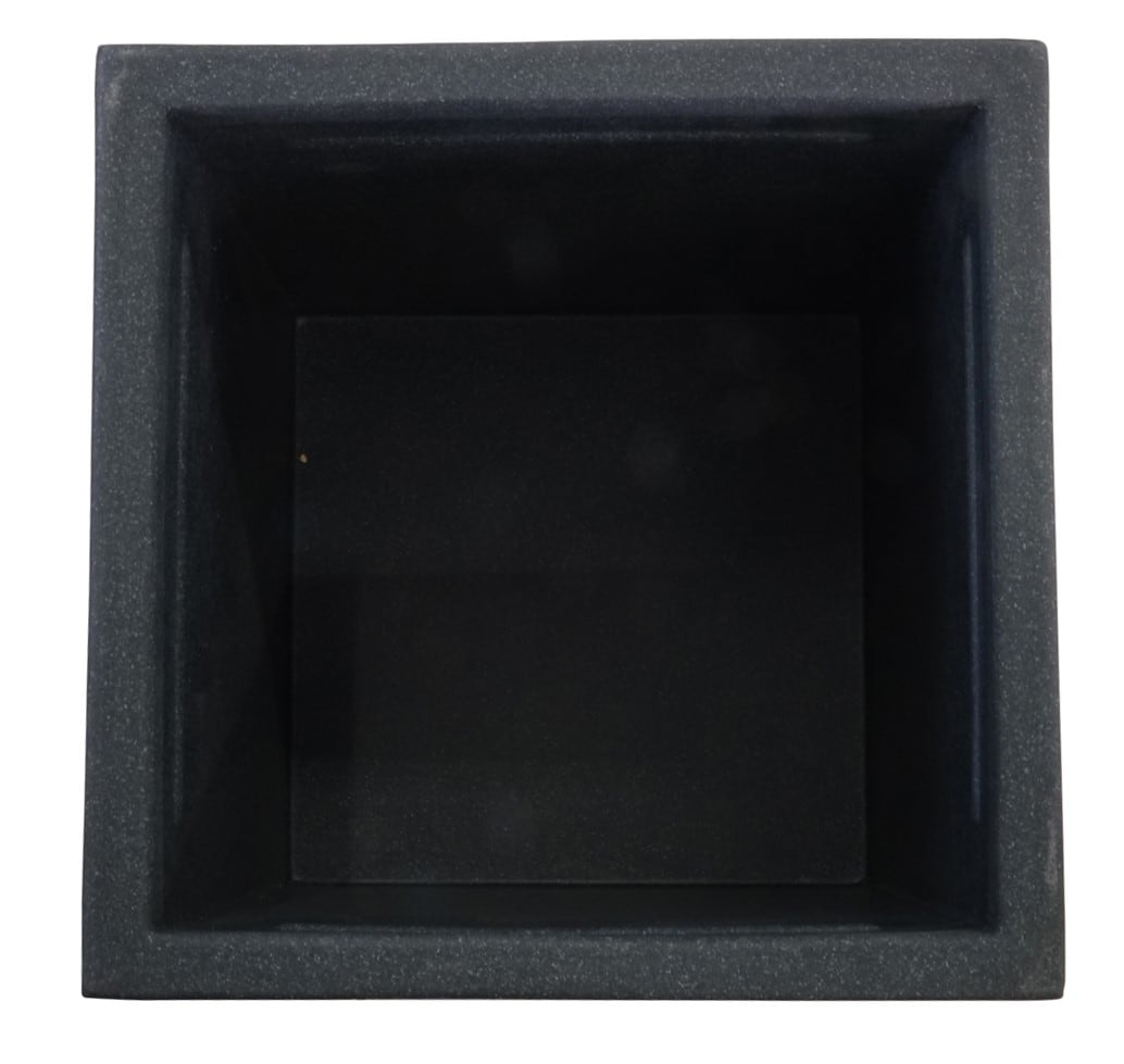 4gardenz® Stone Pilaar Bloembak 30x30x80 cm - Steengrijs