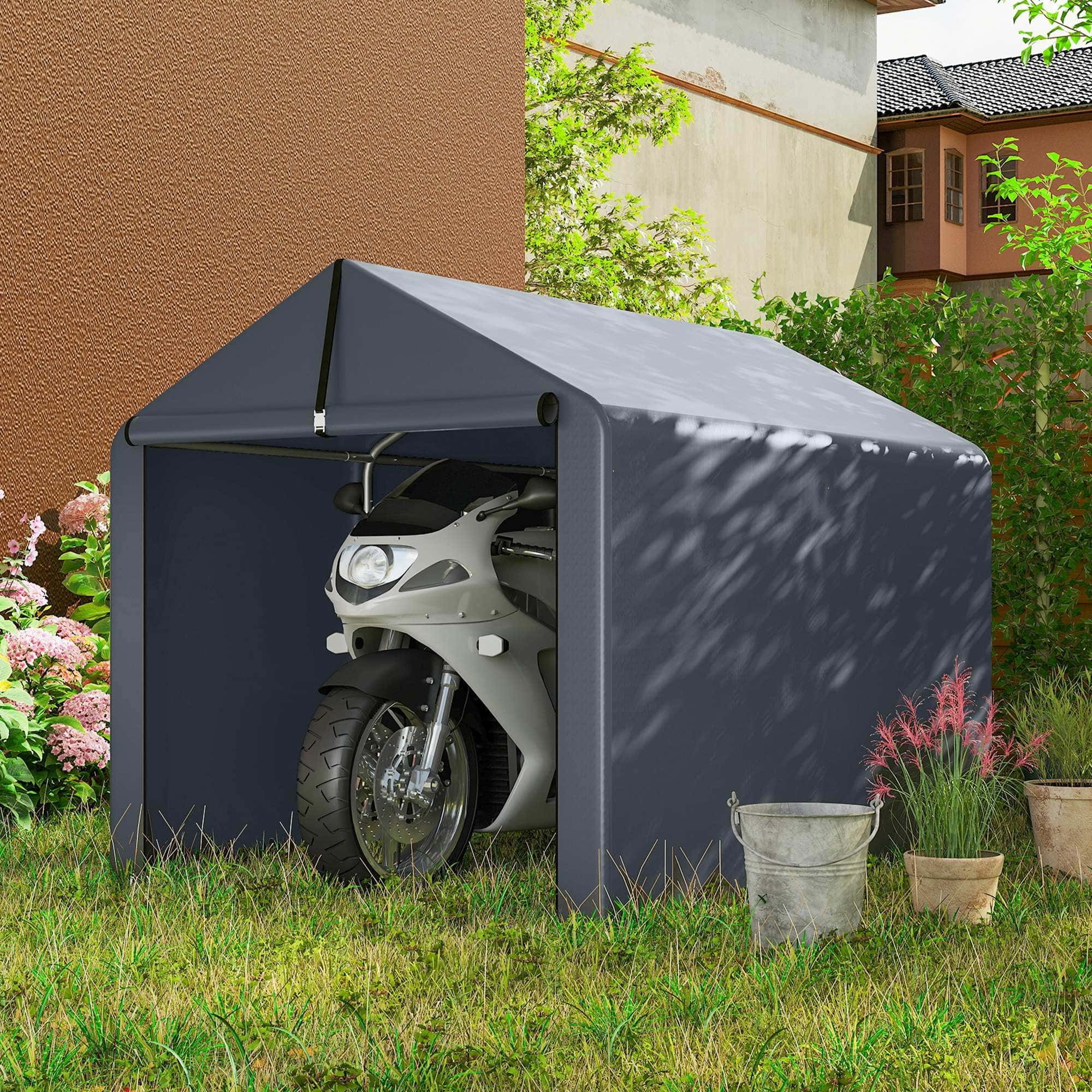 4goodz Opslagtent Weersbestendig voor fietsen of gereedschap 221x162x163 cm
