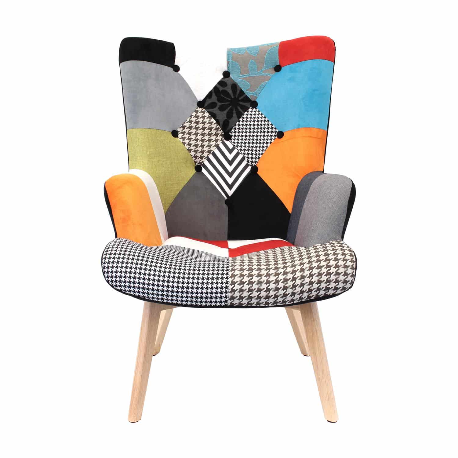 4goodz Lund Patchwork Fauteuil Armleuning - Multicolor