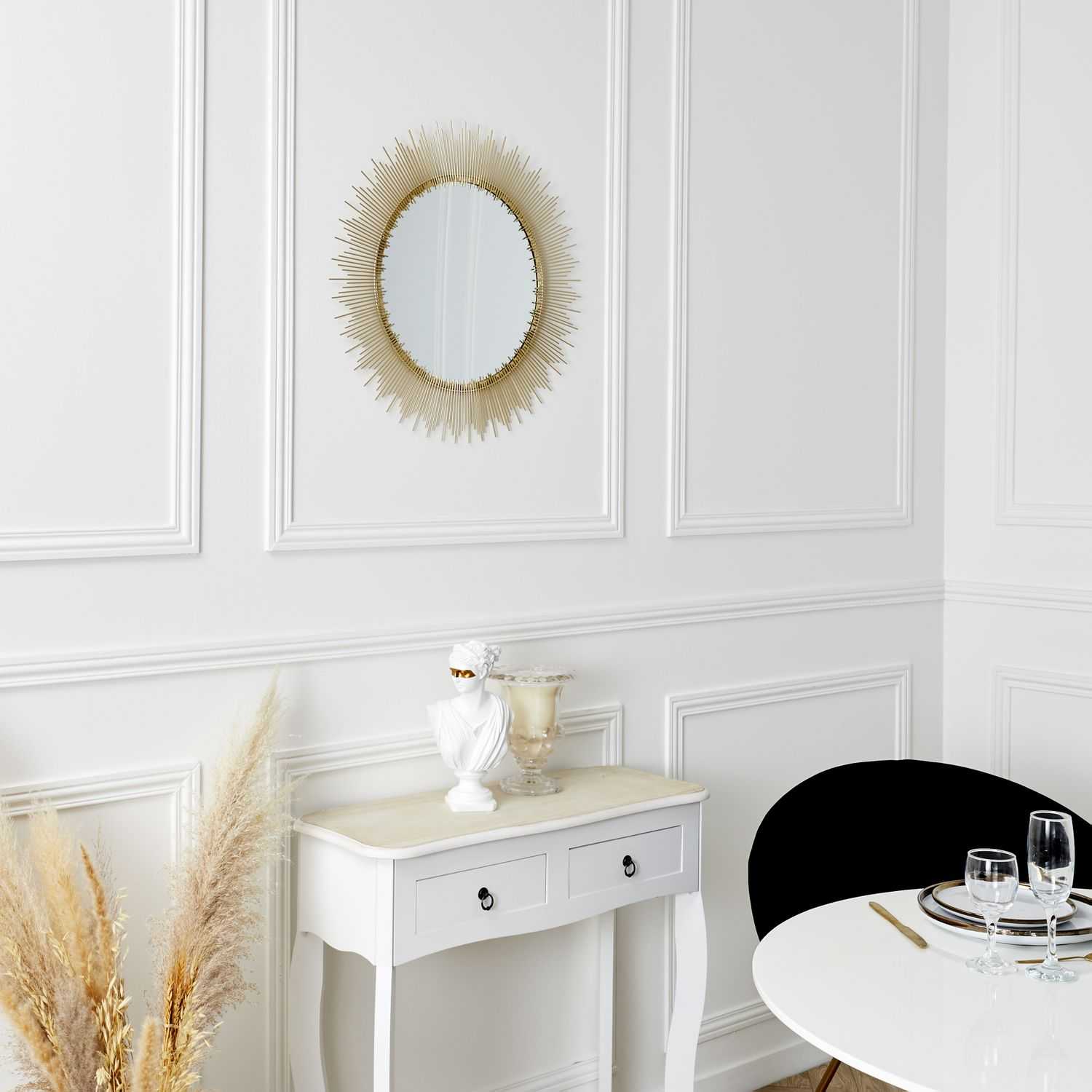 4goodz Wandspiegel stralende Zon 60 cm doorsnede - Goud