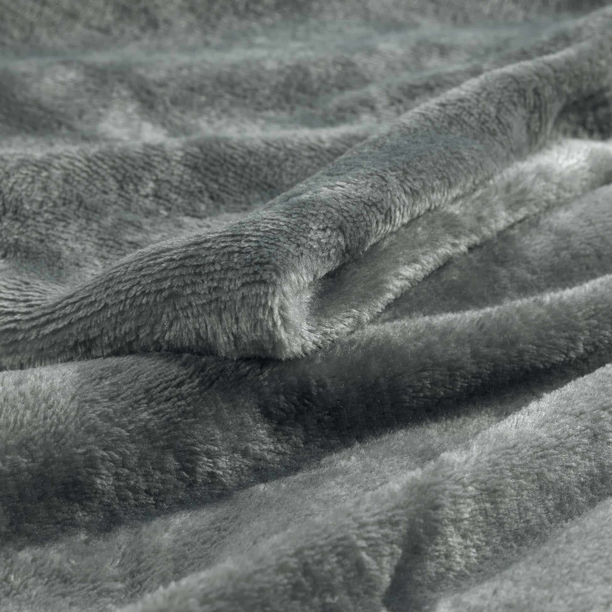 Heerlijk Zachte en Grote Fleece Plaid - 180x220 cm - Grijs