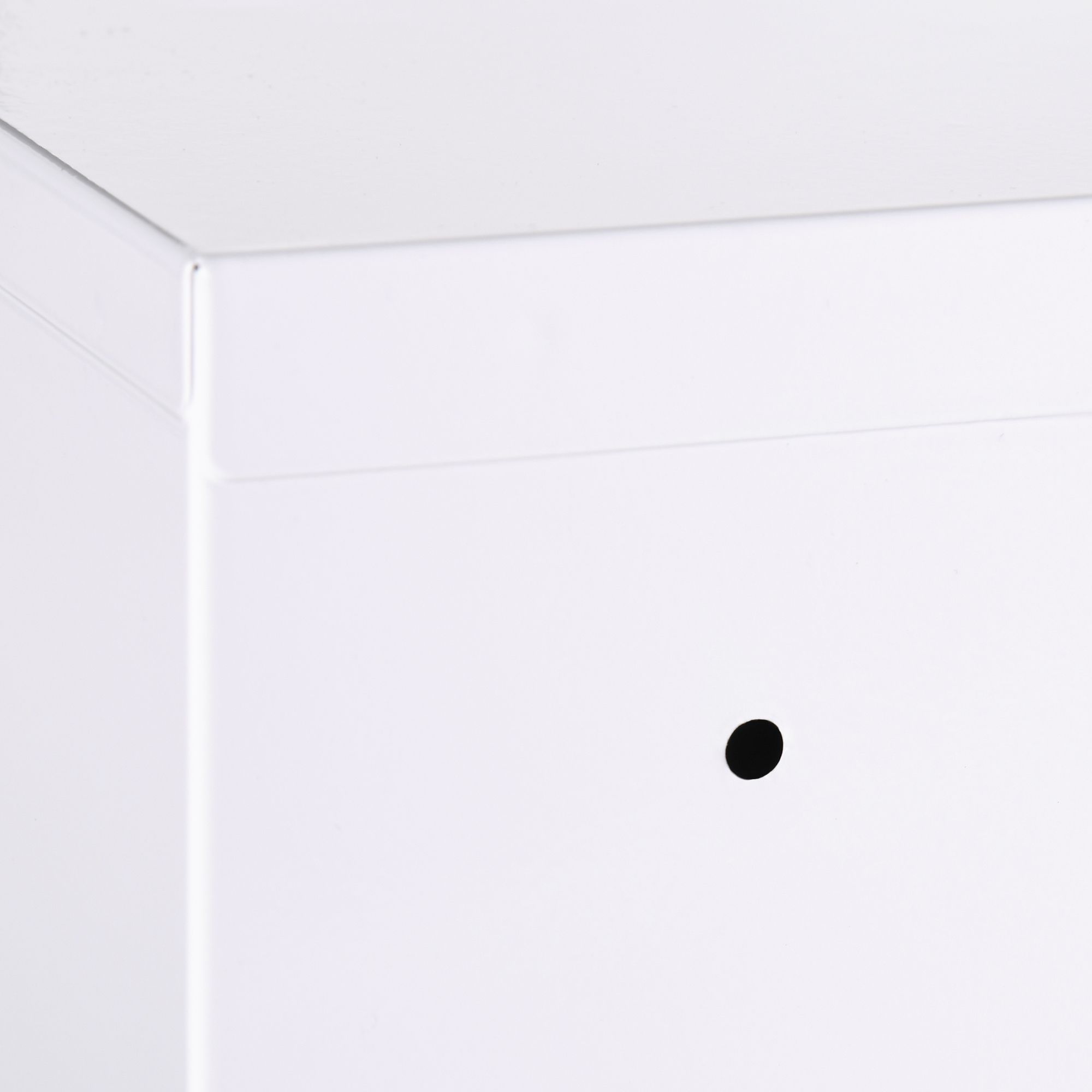 4goodz Medicijnkastje metaal EHBO-kastje met slot 14x30x46 cm - Wit