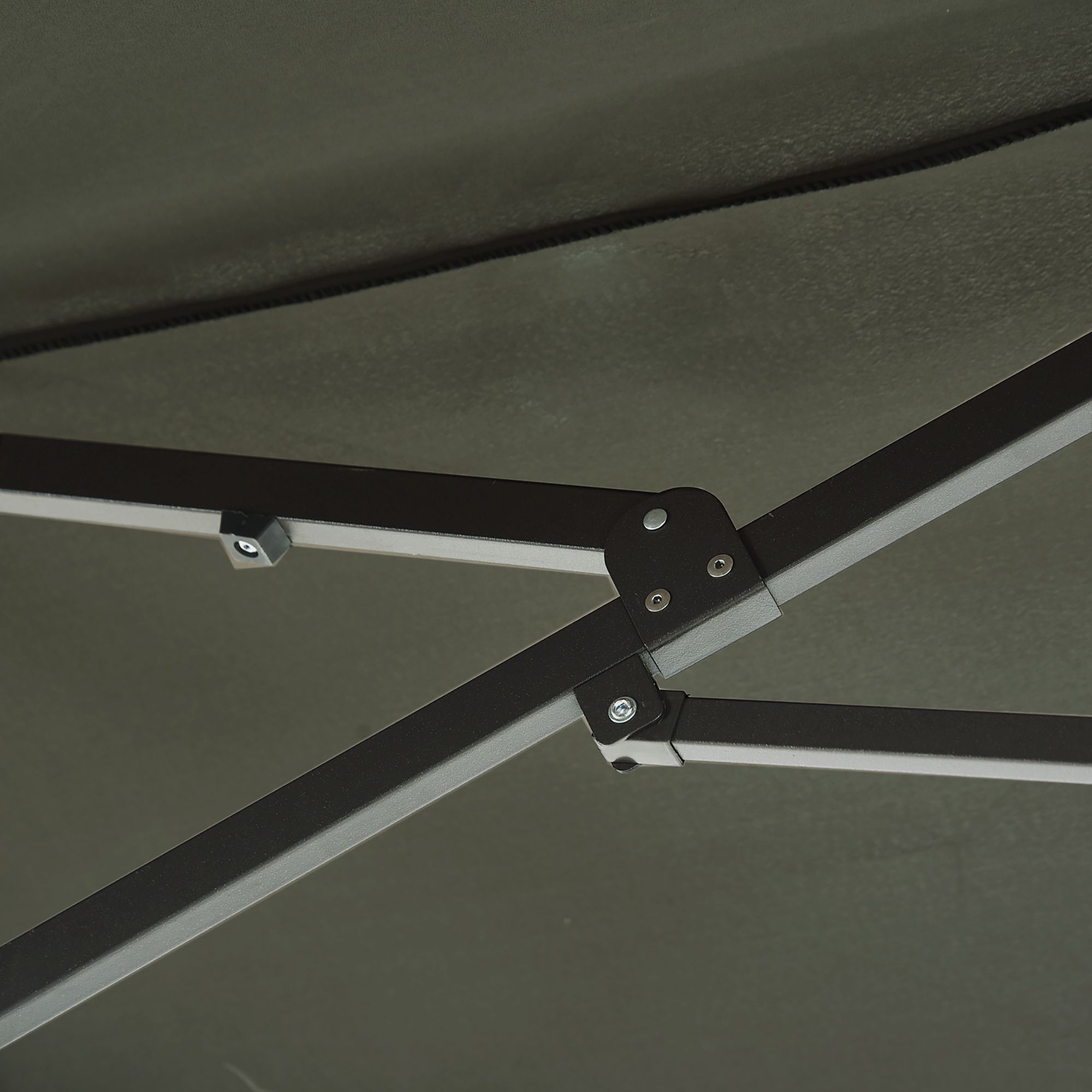 4goodz Duo-parasol 460x270 cm - brede XL Parasol - Grijs