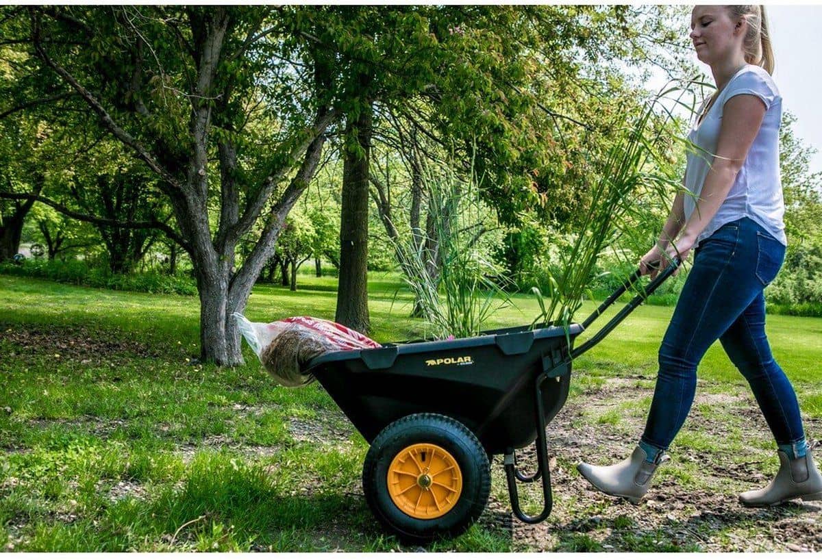 Polar Cub Cart Kruiwagen PO8449 - Sterke Polyethyleen Kruiwagen 191L