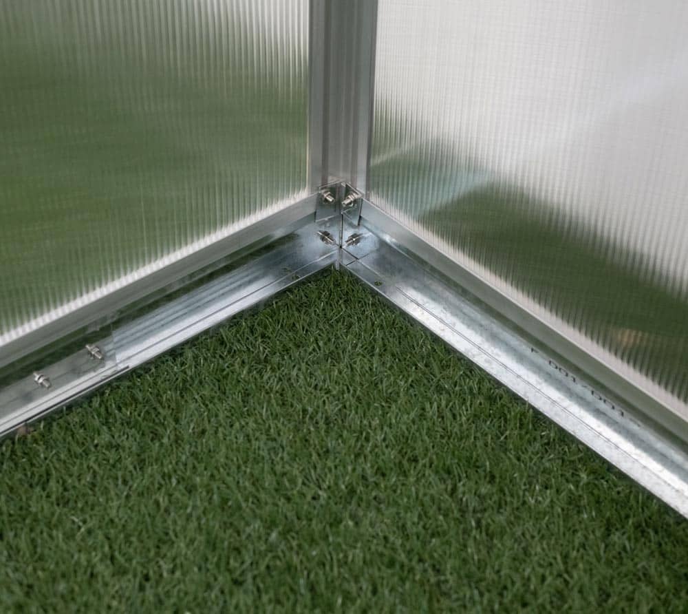 Westmann Aluminium kas Flora 68 - Zilver - 252x192x201cm