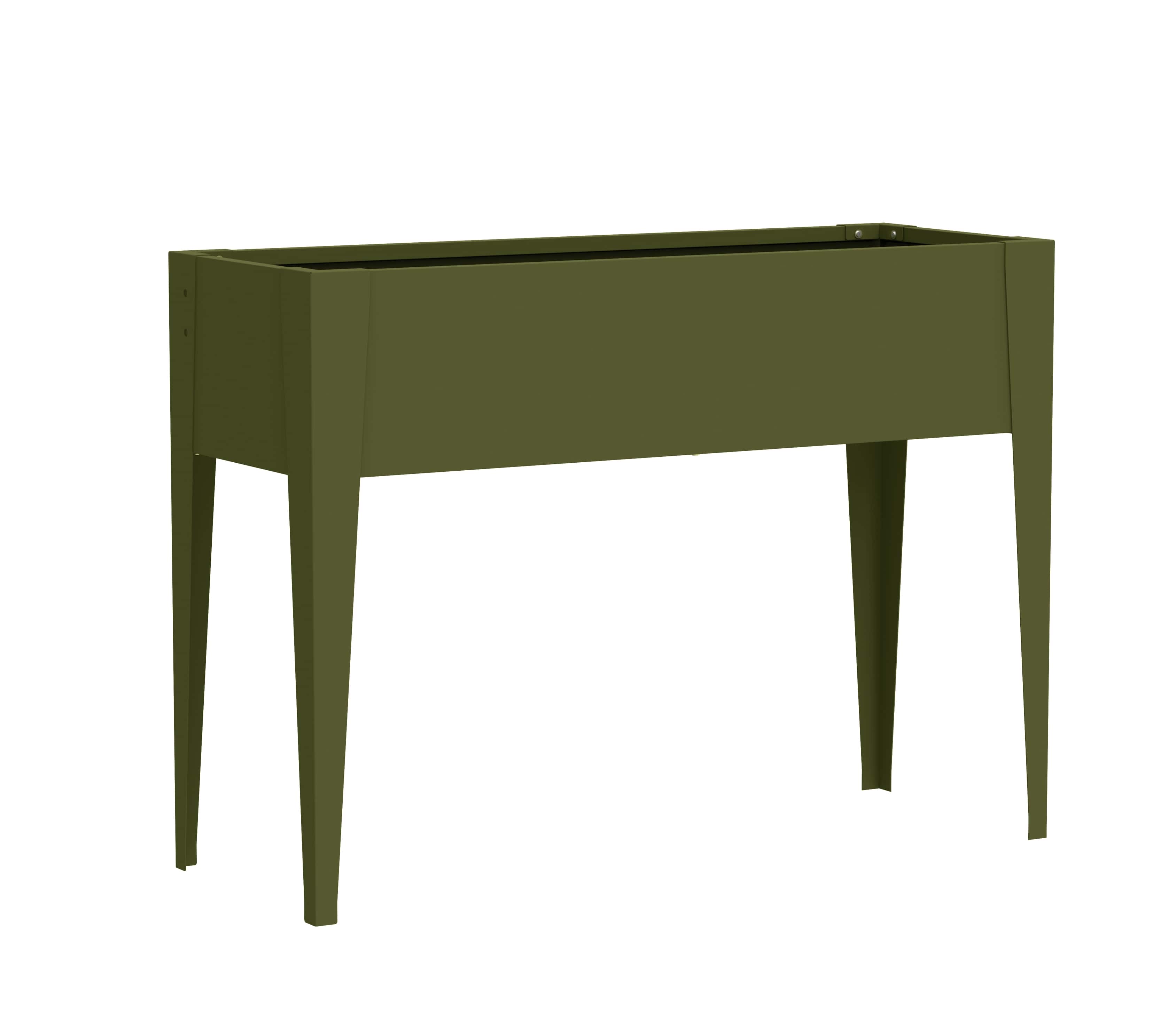 Westmann Vedura M - Metalen Verhoogde Plantenbak 30x100x80 cm - Olijf