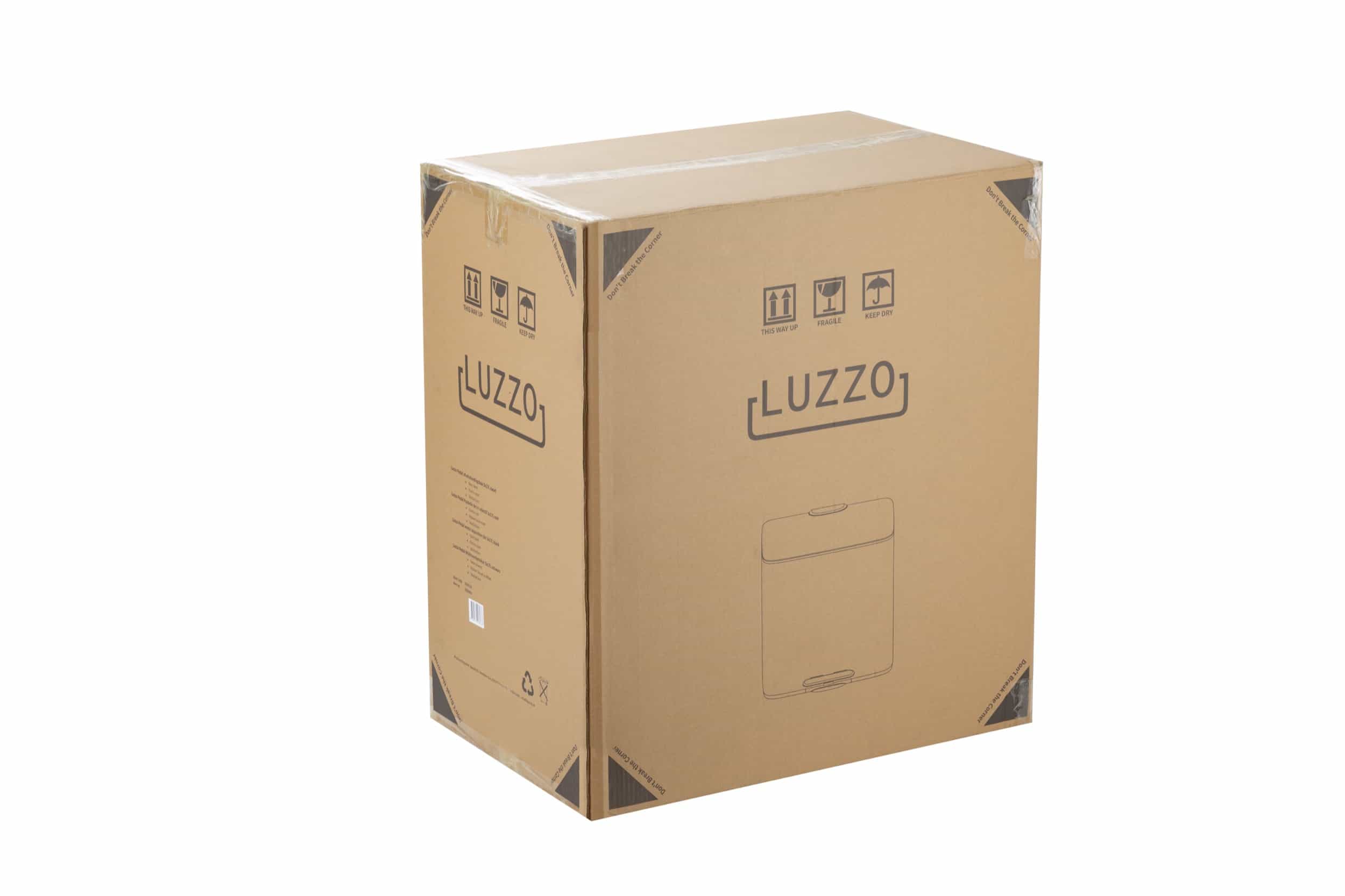 Luzzo® Pedaalemmer 51 liter - 3x17 ltr - Afvalbak Afvalscheiding - Zwart