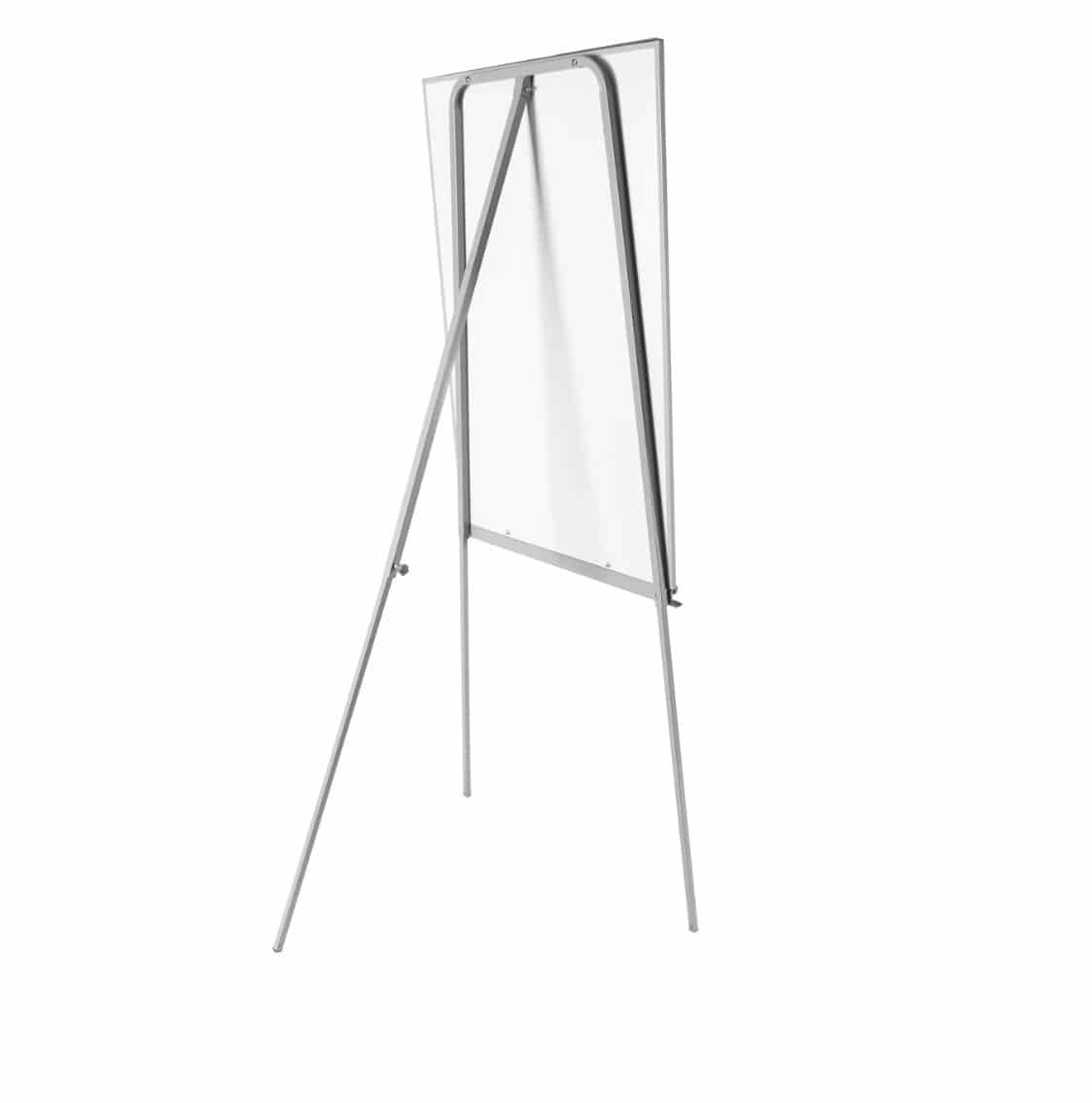 BüroMi MDF Hoogt verstelbare Flipover met Toebehoren 65x100cm - Hoogte 120-185cm