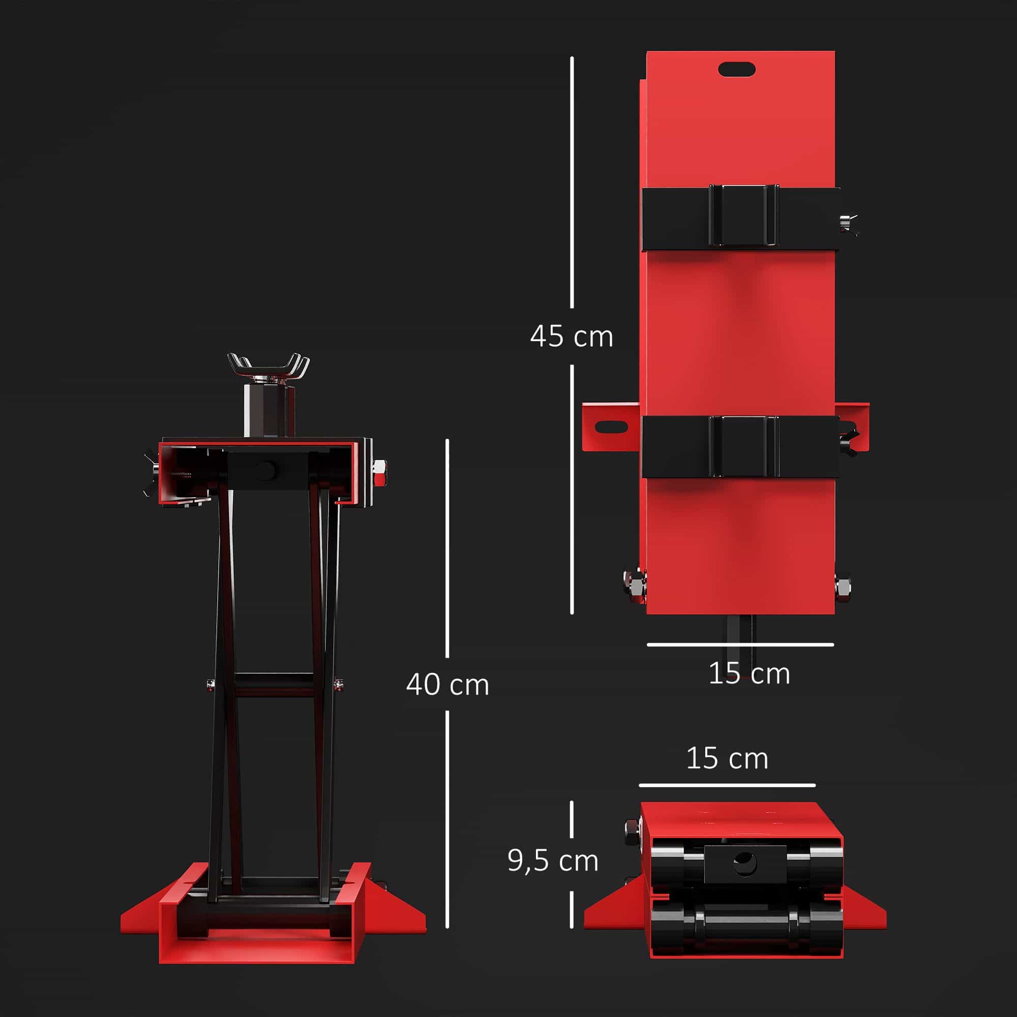 Scooterlift Verstelbare Hoogte 500 kg Capaciteit - 9,5-40 cm 45 x 15 x 9,5-40 cm