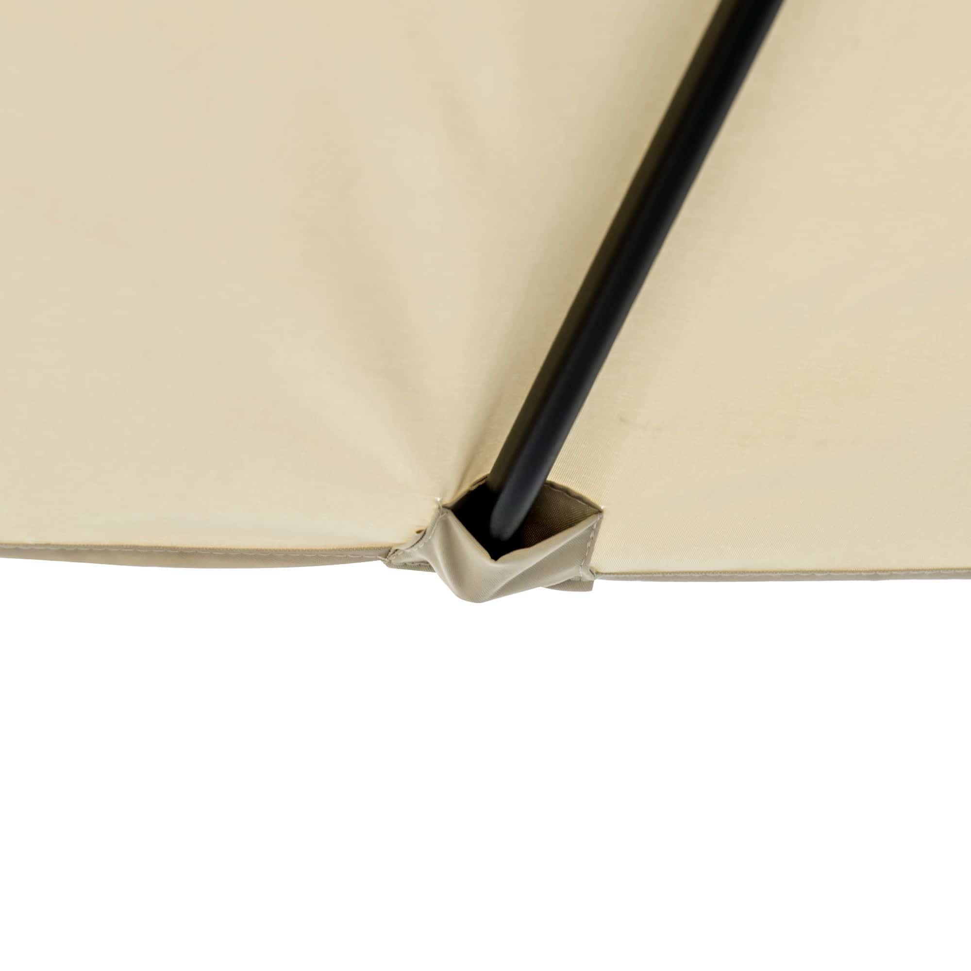4goodz Outsunny Duo-parasol 295x152 cm - brede parasol - Zand