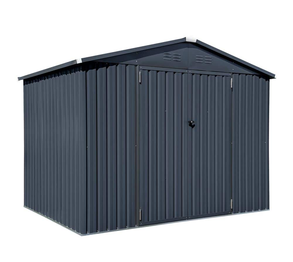 Spacemaker Gereedschapsschuur Metaal - 182x247x197 cm -Grijs Spacemaker Gereedschapsschuur Metaal - 182x247x197 cm -Grijs