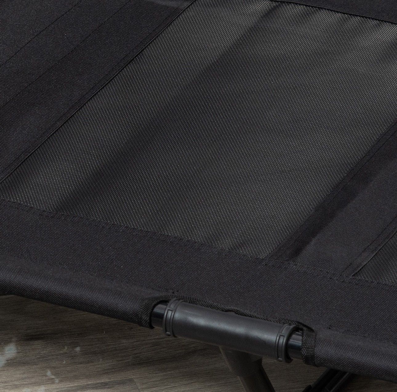 Hondenligbed - Outdoor Hondenstretcher - inklapbaar - ademend - Zwart