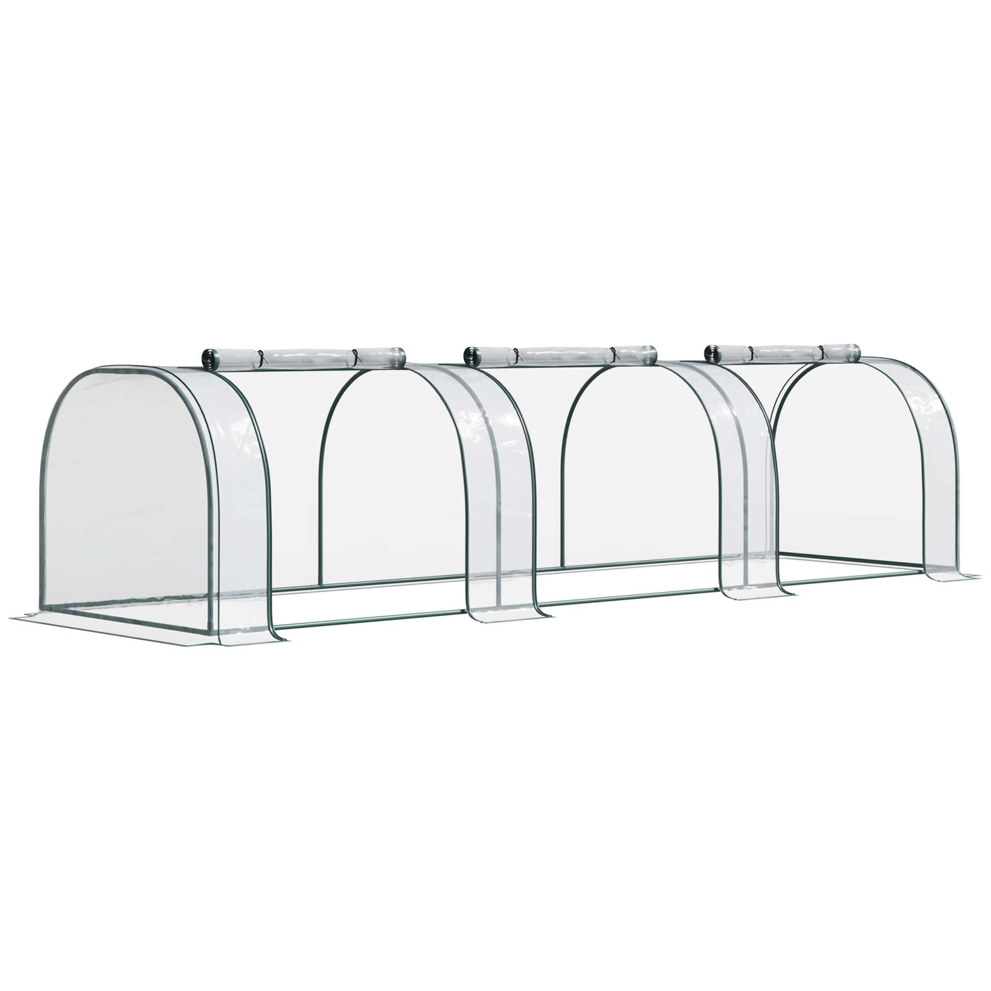 4goodz Kweekkas met Raam 250x100x80 cm - foliekas - Transparant